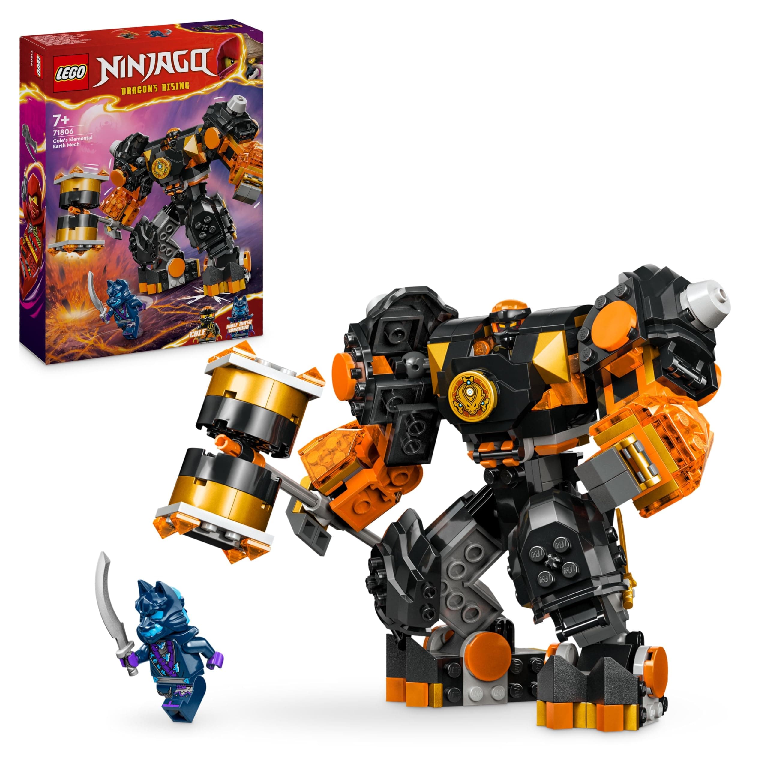 LEGO® NINJAGO® 71806 - Елементният земен робот на Коул