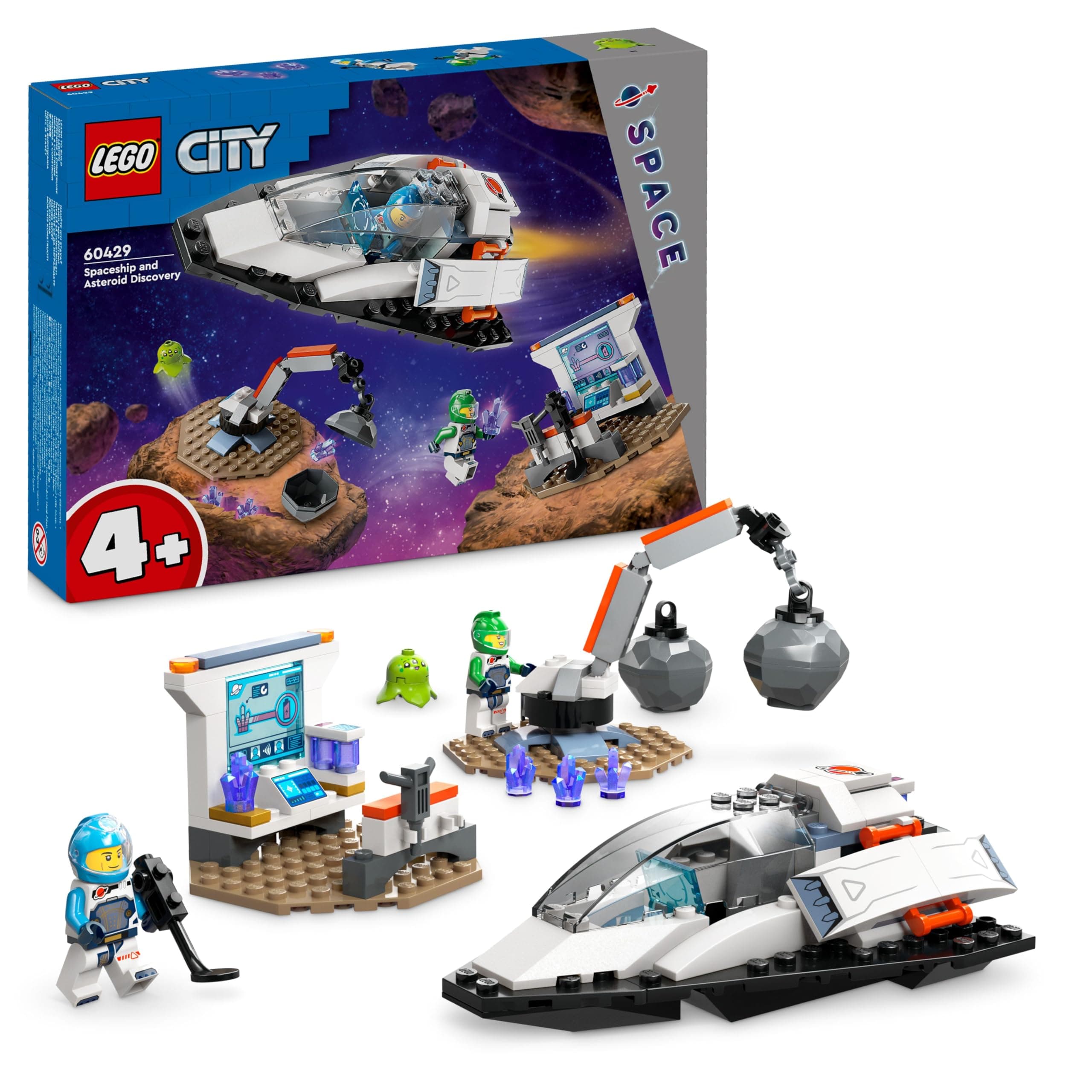 LEGO® City Space 60429 - Космически кораб и откритие на астероид