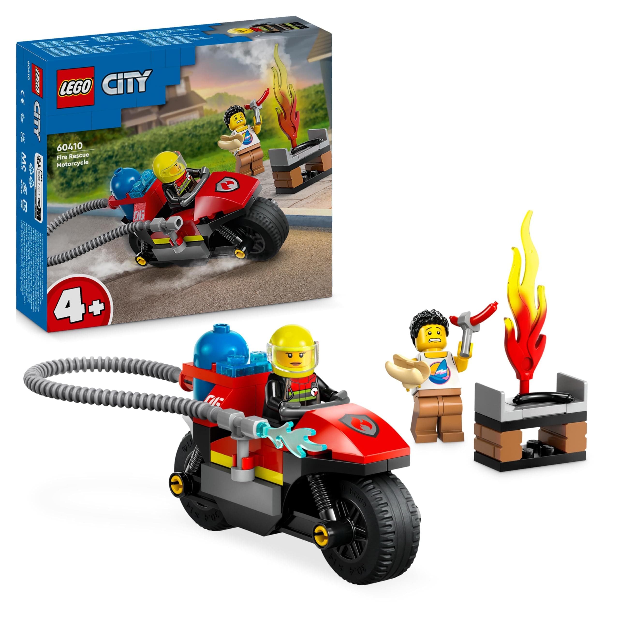 LEGO® City Fire 60410 - Противопожарен мотоциклет