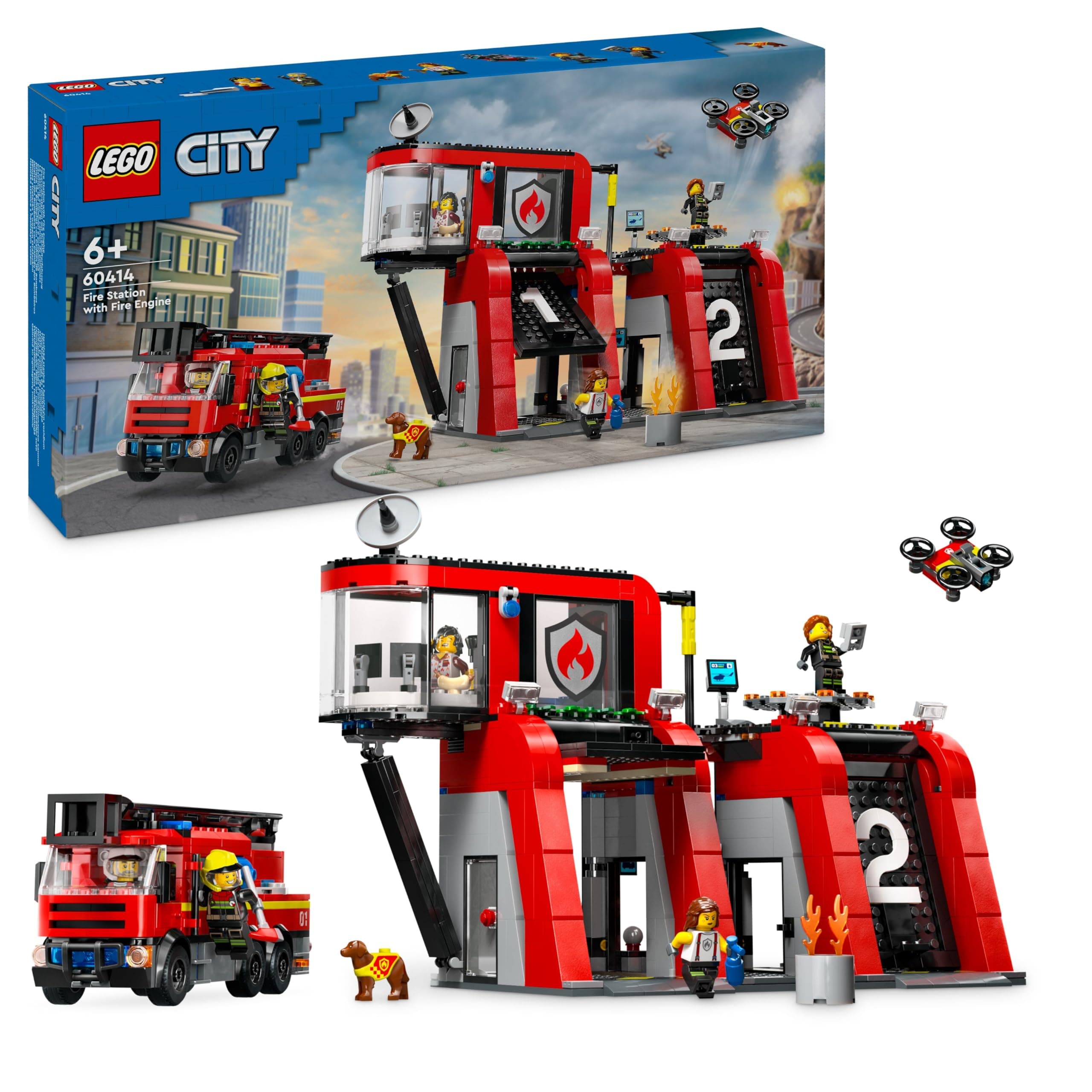 LEGO® City Fire 60414 - Пожарна команда и пожарникарски камион