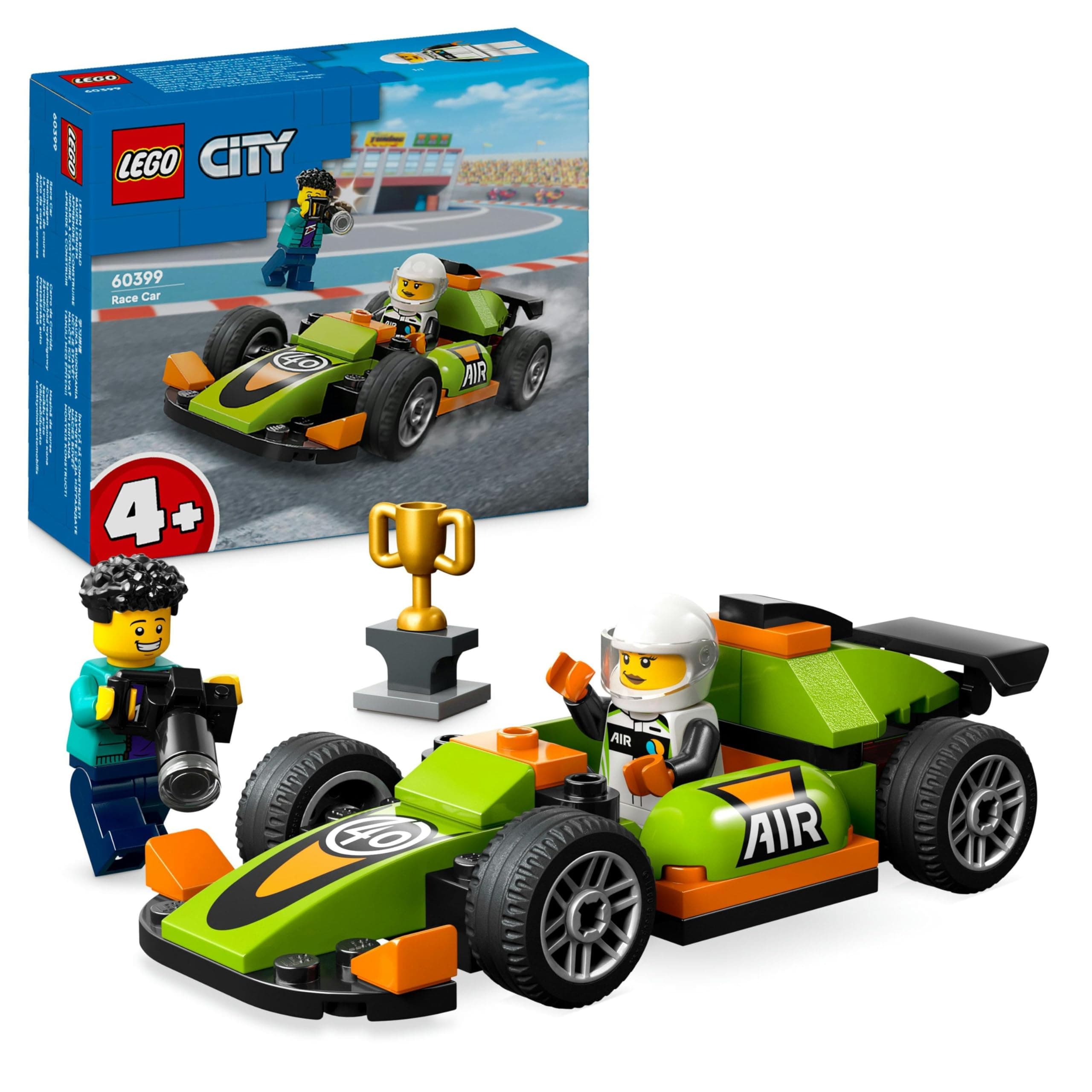 LEGO® City Great Vehicles 60399 - Зелена състезателна кола