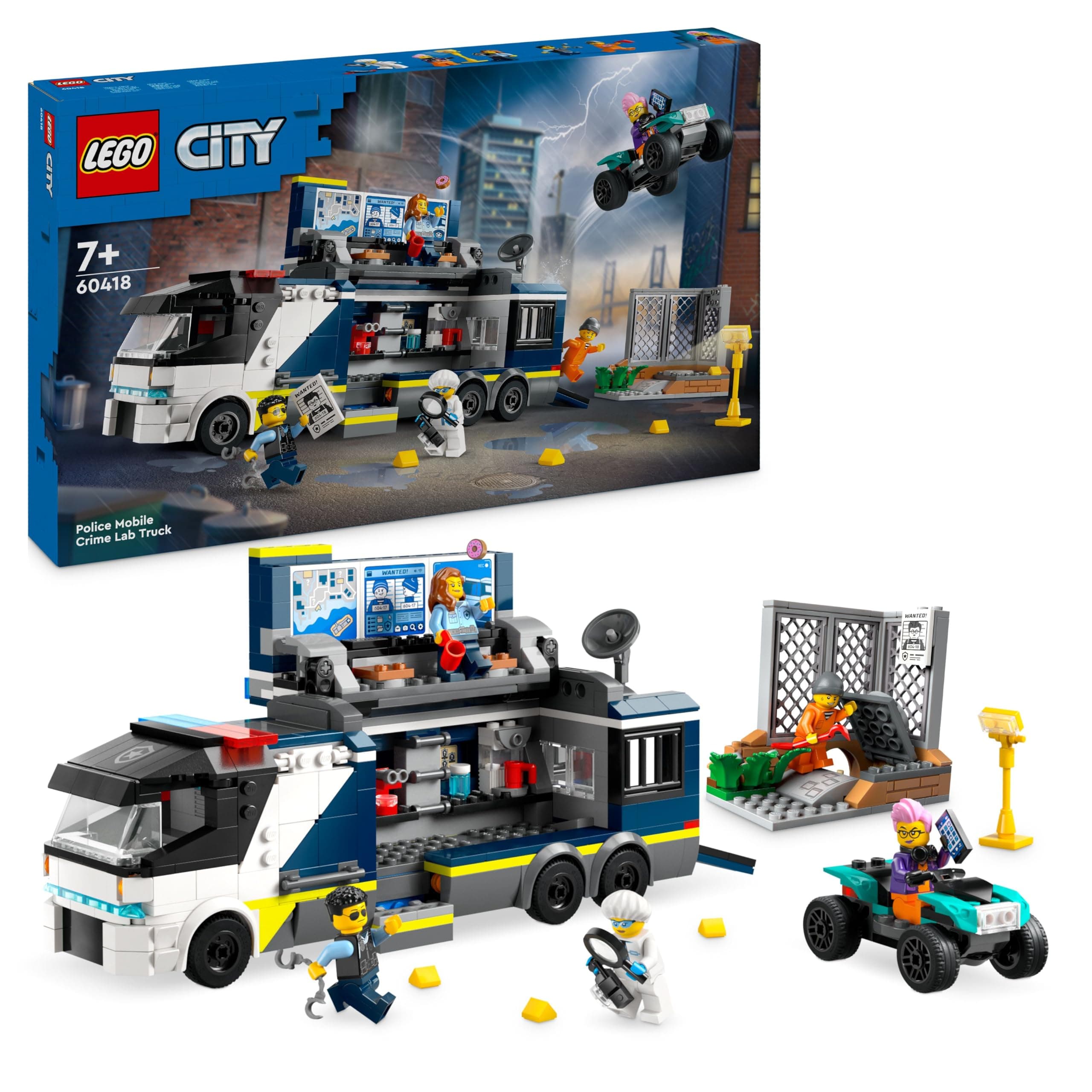 LEGO® City Police 60418 - Камион с мобилна полицейска лаборатория