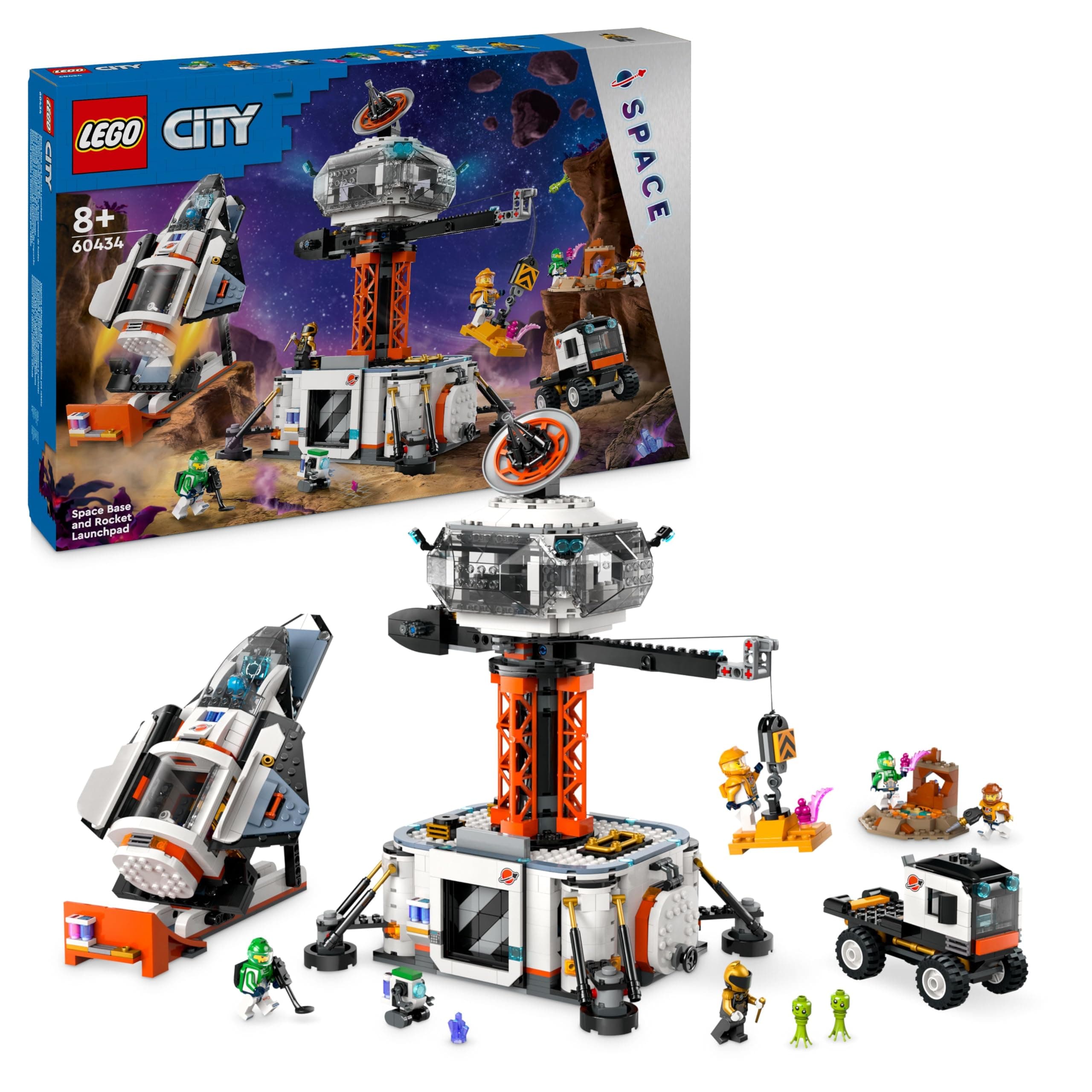 LEGO® City Space 60434 - Космическа база и ракетна площадка