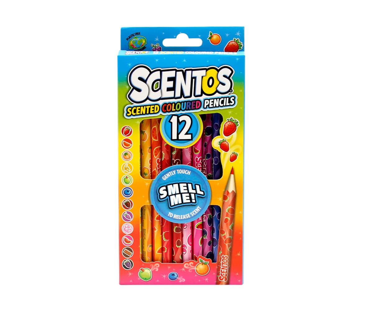 Ароматни цветни моливи Scentos, 12 цвята