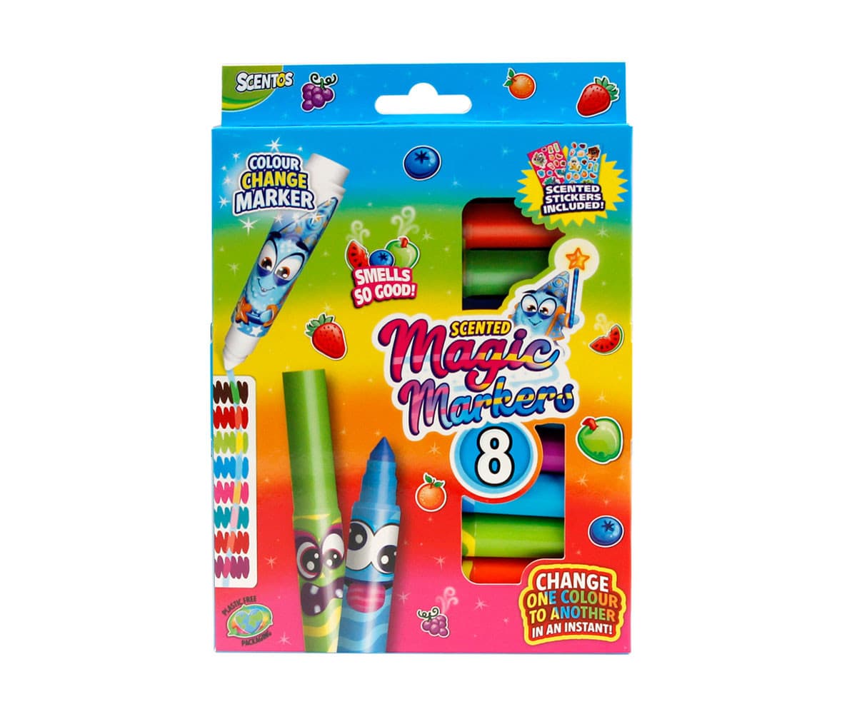 Ароматни маркери Scentos Magic, 8 цвята