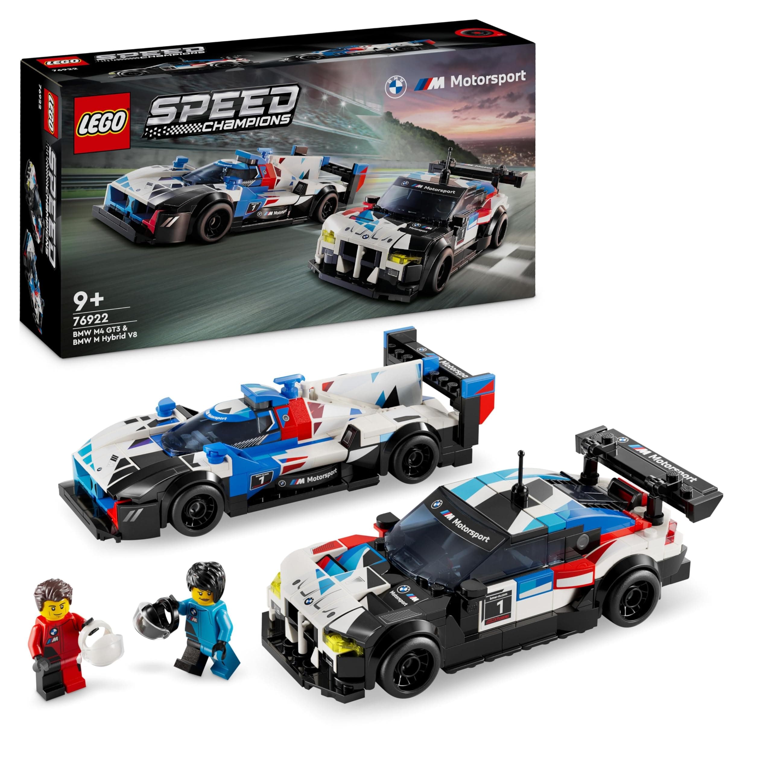 LEGO® Speed Champions 76922 - Състезателни коли BMW M4 GT3 и BMW M Hybrid V8