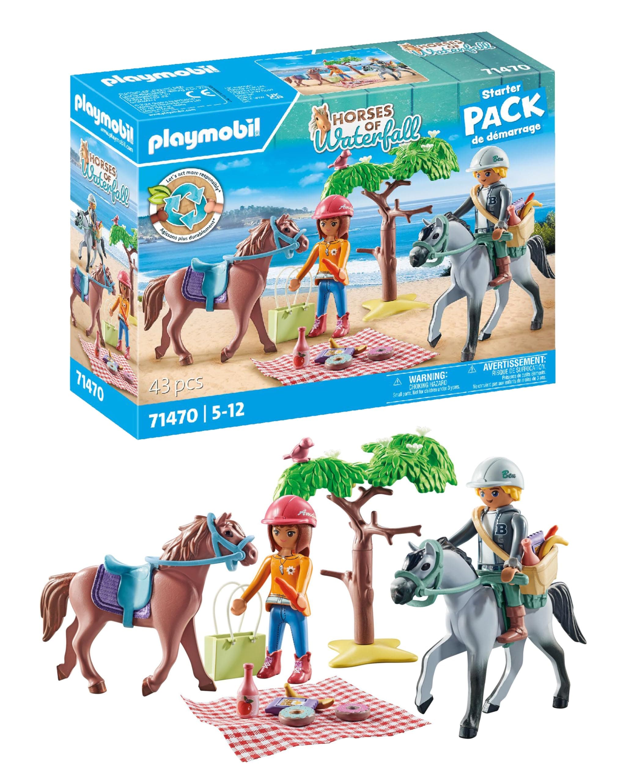 Playmobil - Разходка с конна езда до плажа с Амелия и Бен