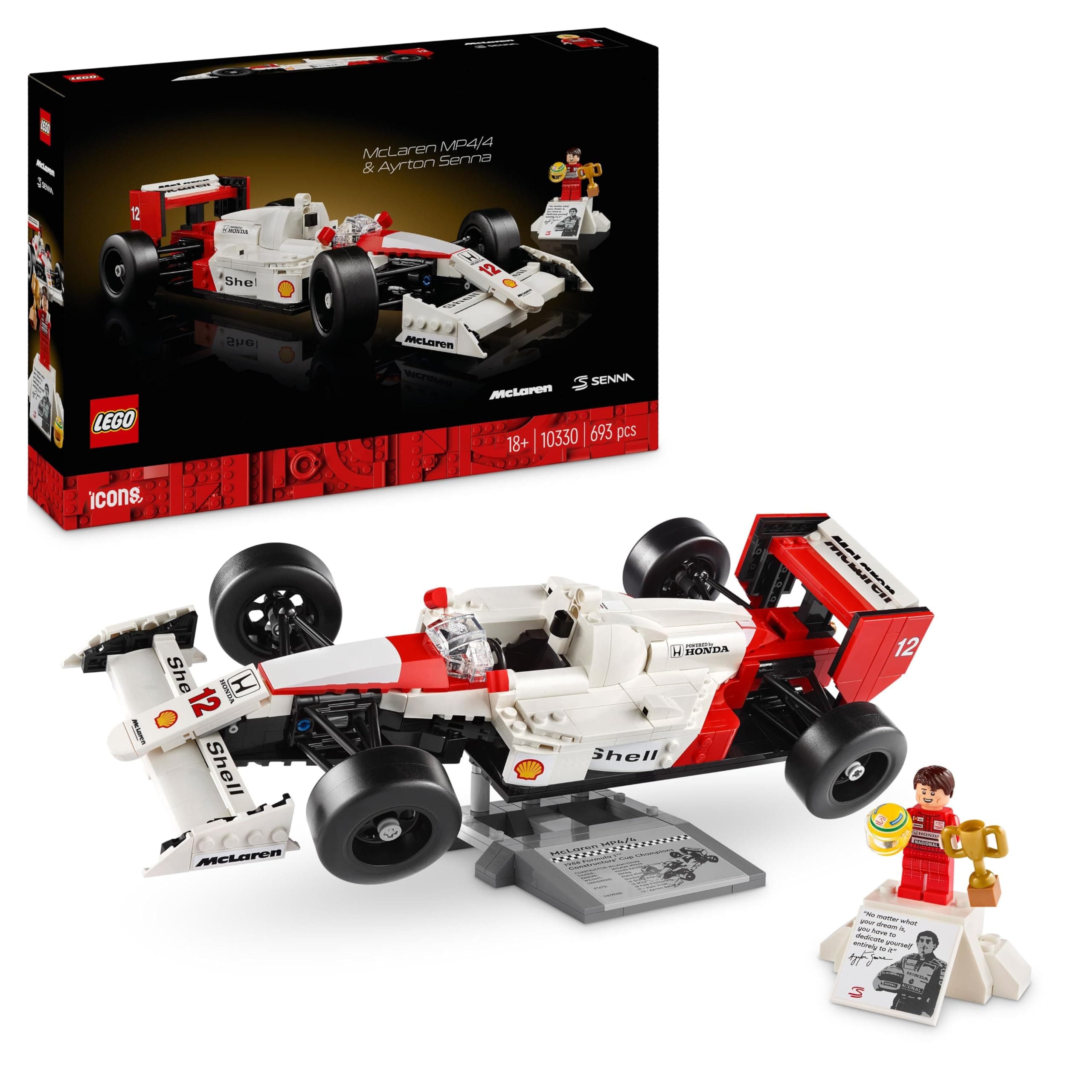 LEGO® Icons 10330 - McLaren MP4/4 и Айртон Сена