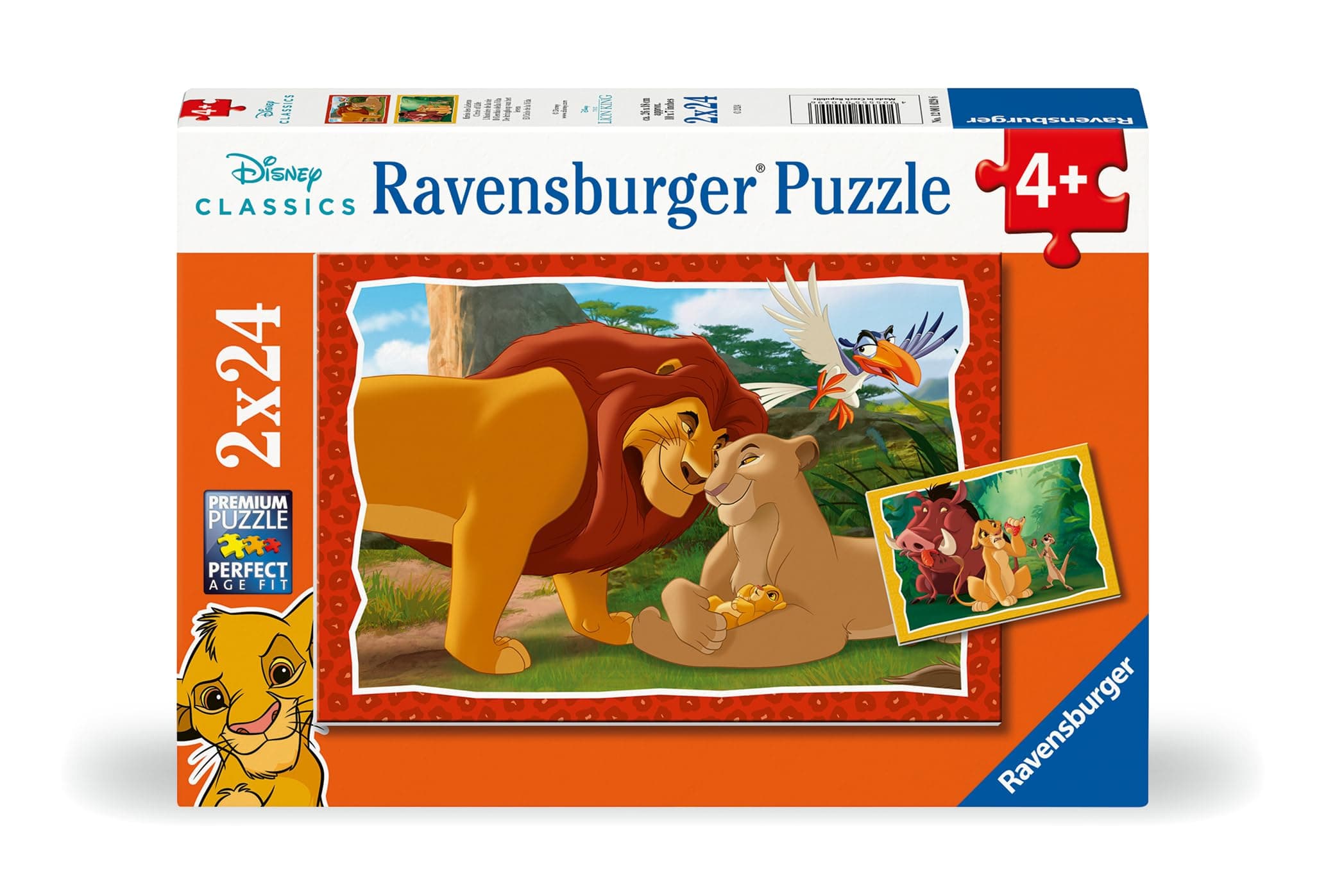 Пъзел Ravensburger 2x24 ел. - Цар лъв, Кръгът на живота