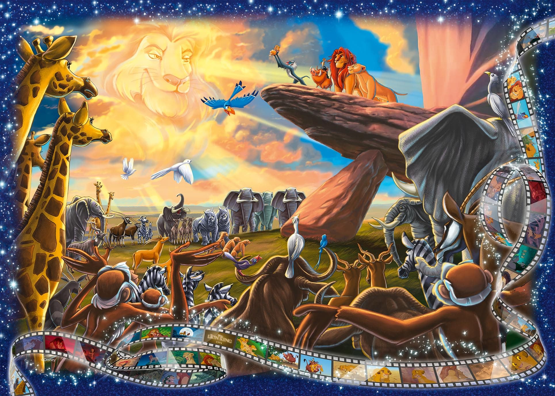 Пъзел Ravensburger 1000 ел. - Дисни колекция: Цар Лъв