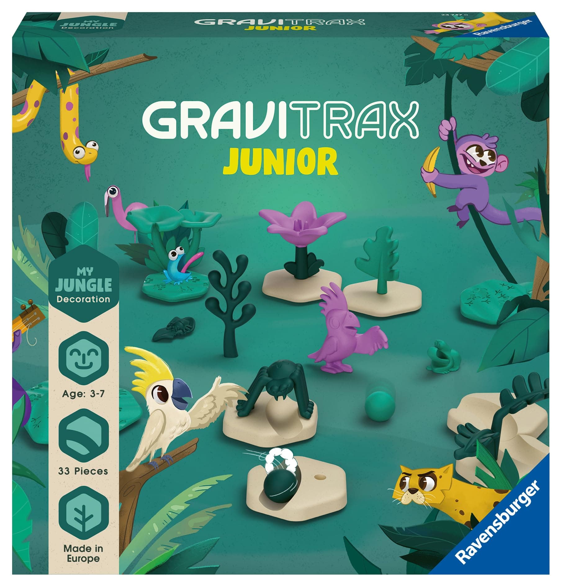 Настолна игра Ravensburger GraviTrax Junior - Допълнение Джунгла