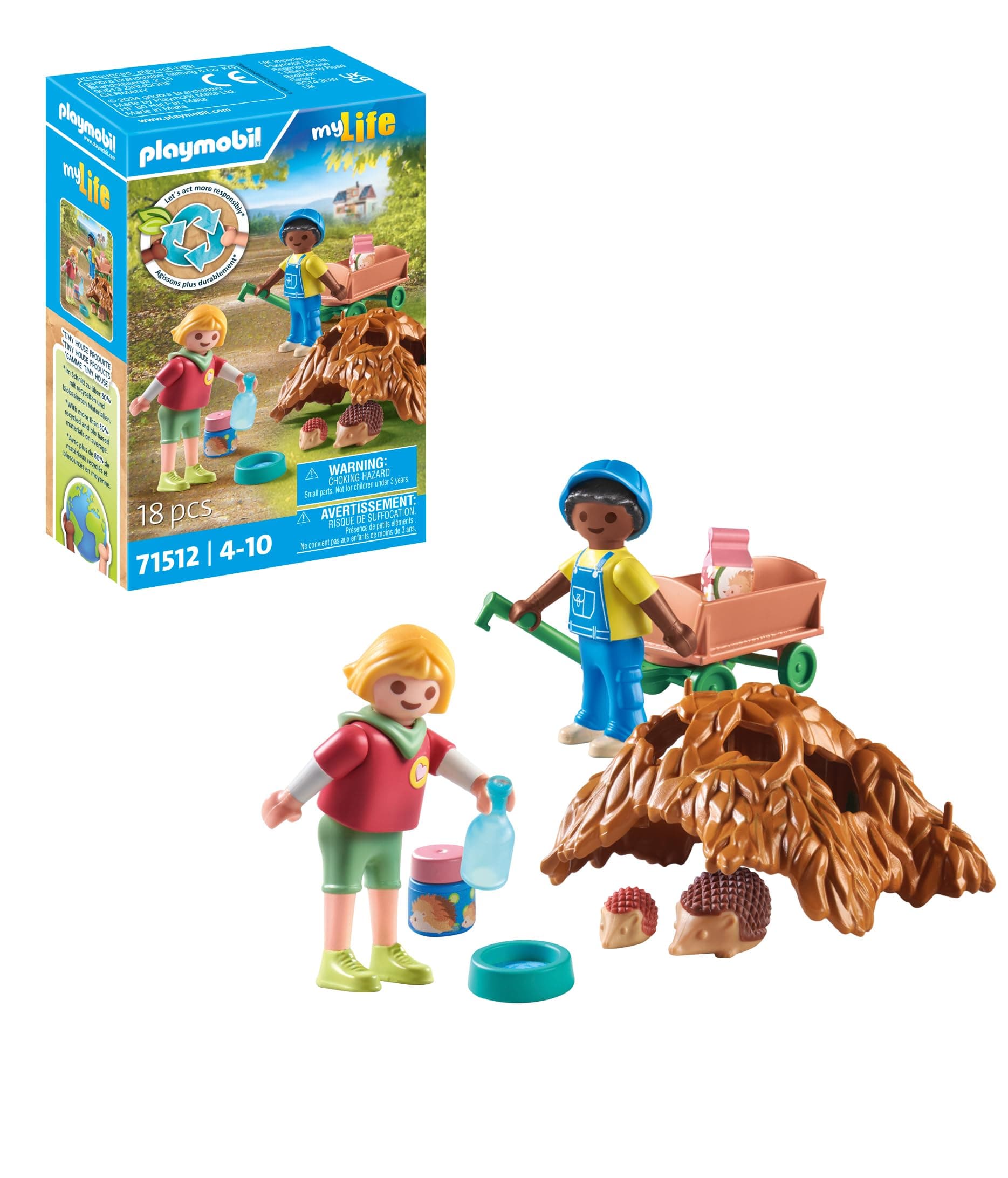 Playmobil - Грижа за семейство таралежи