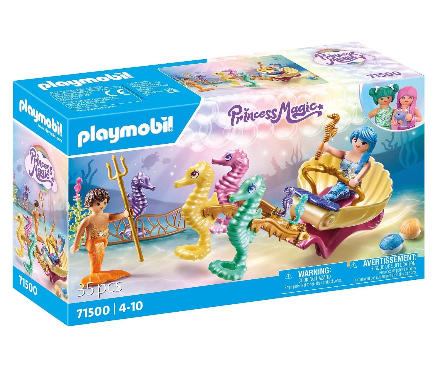 Playmobil - Русалка с карета с морско конче