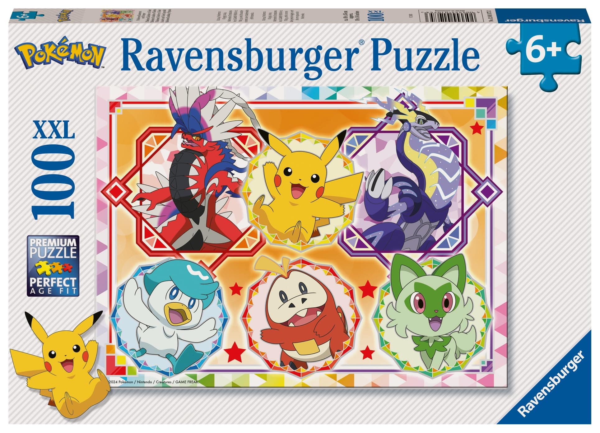 Пъзел Ravensburger 100 ел. XXL - Покемон