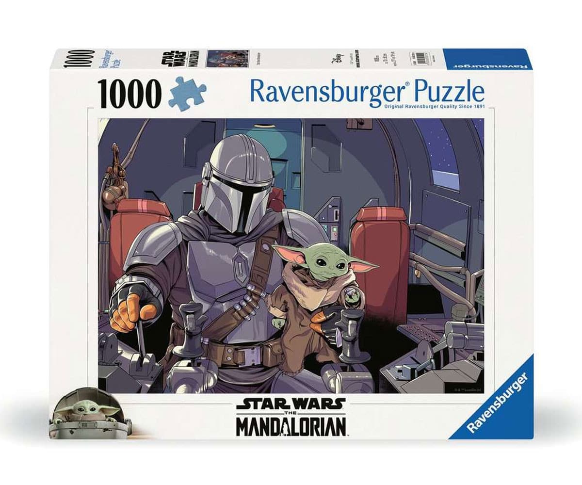 Пъзел Ravensburger 1000 ел. - Междузвездни войни: Мандалорецът