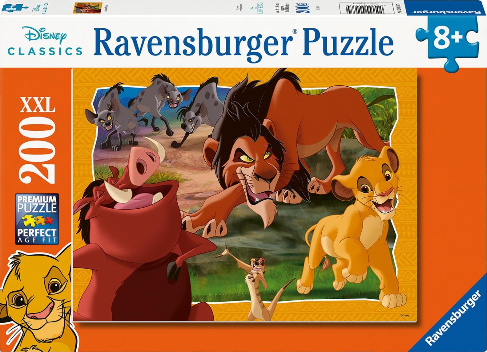 Пъзел Ravensburger 200 ел. XXL - Цар лъв: Муфаса