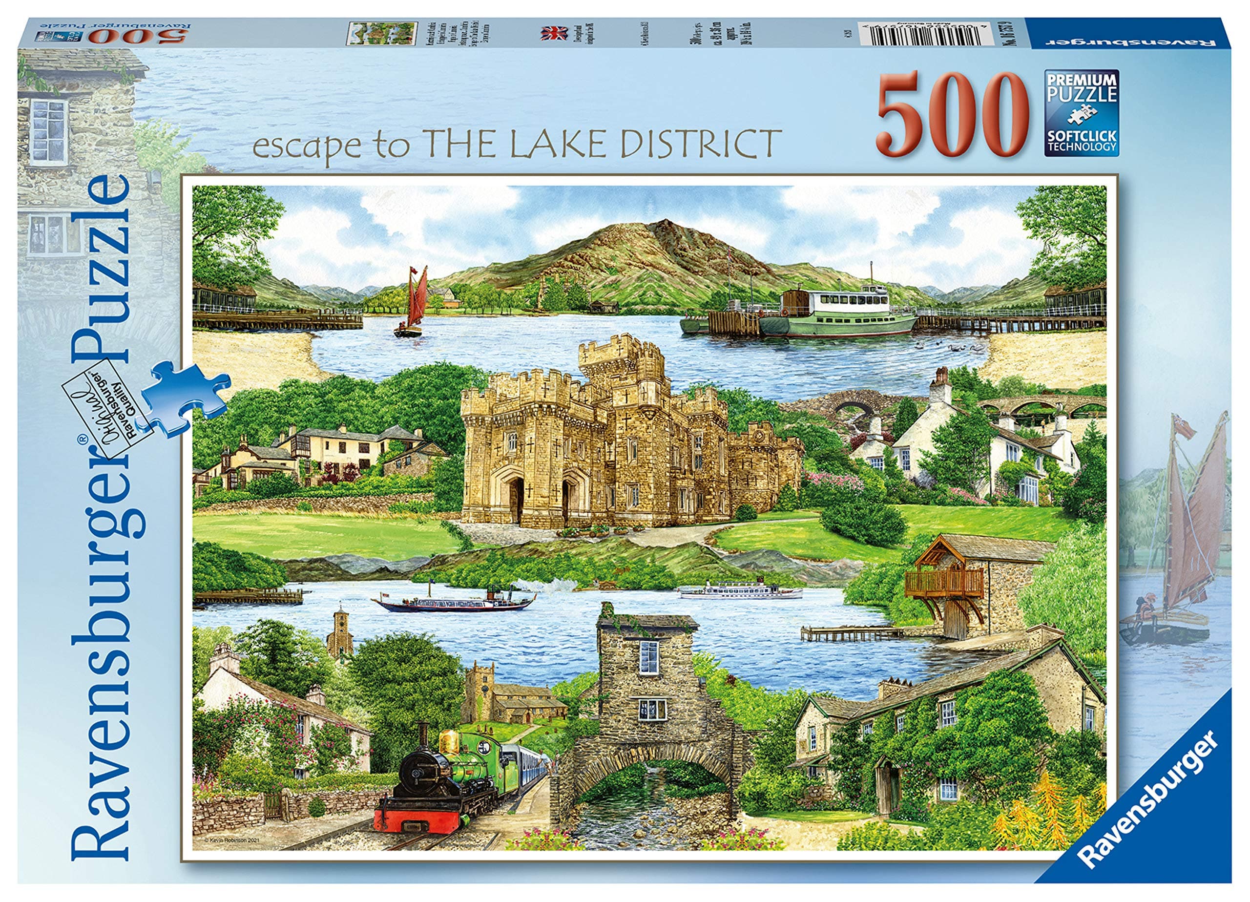 Пъзел Ravensburger 500 ел. - Бягство до езерото