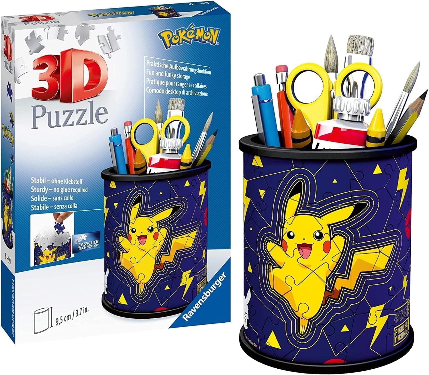 3D Пъзел Ravensburger 54 ел. - Моливник: Покемон