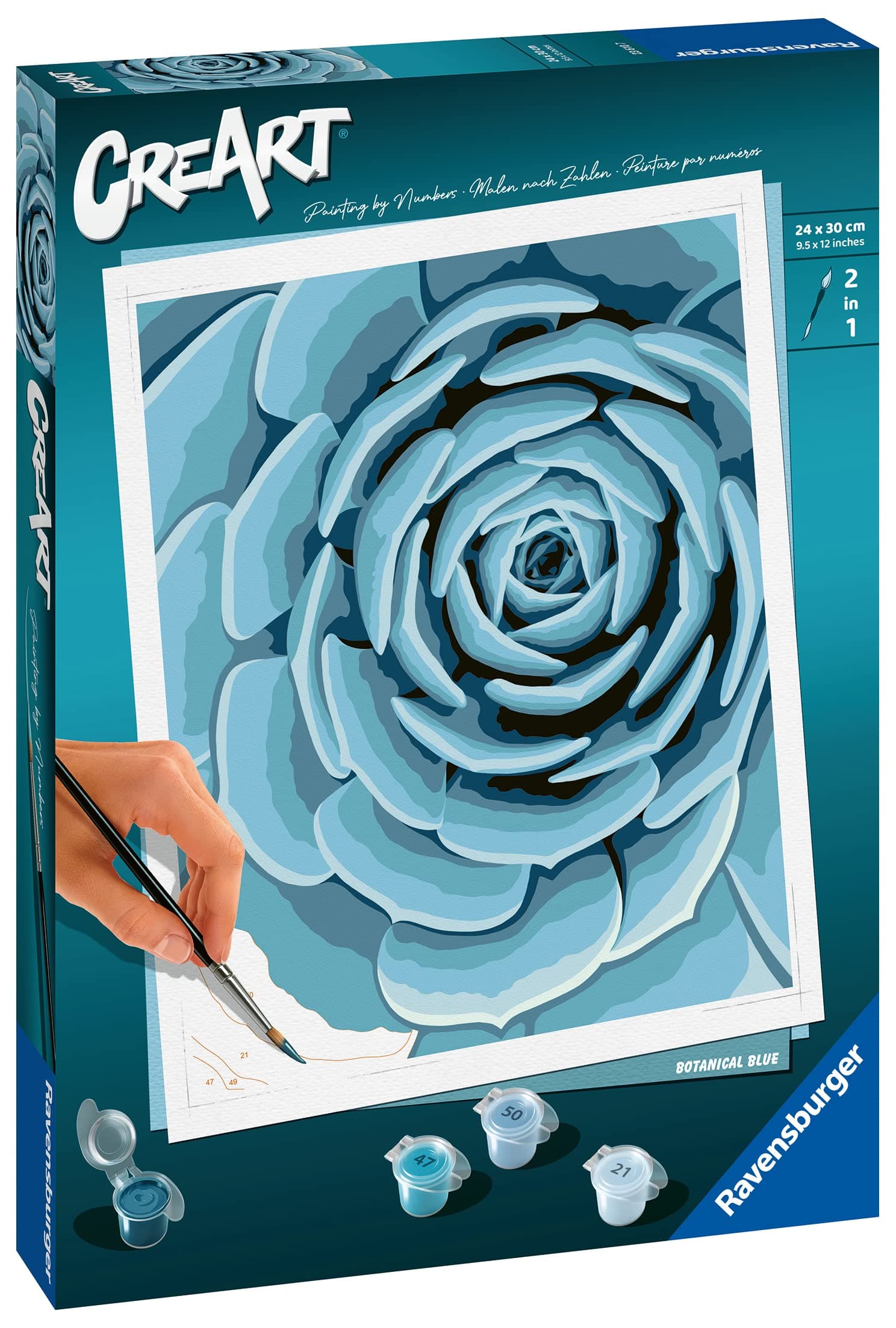 Рисувателна галерия CreArt Ravensburger - Ботаническо синьо