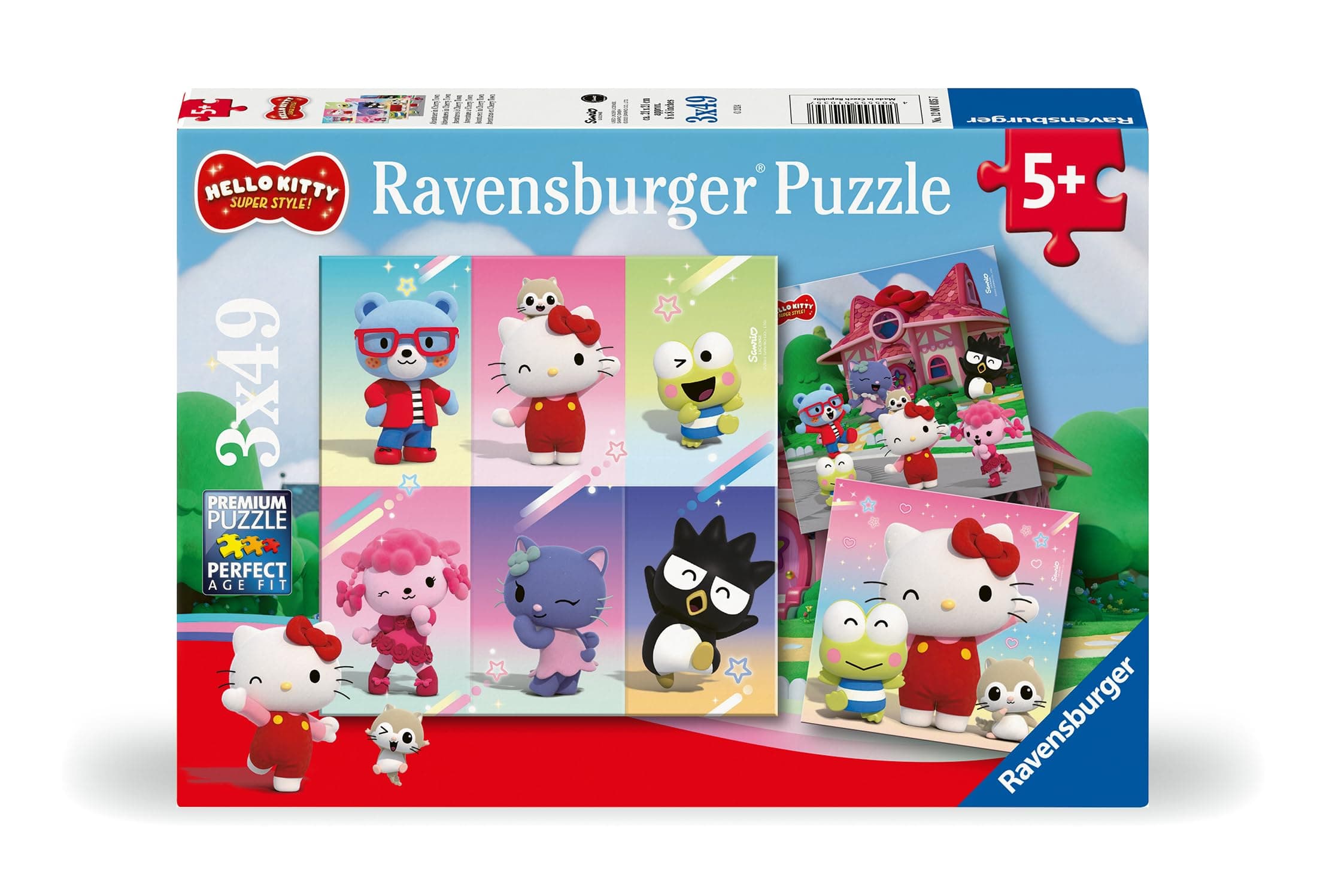 Пъзел Ravensburger 3x49 ел. - Хелоу Кити