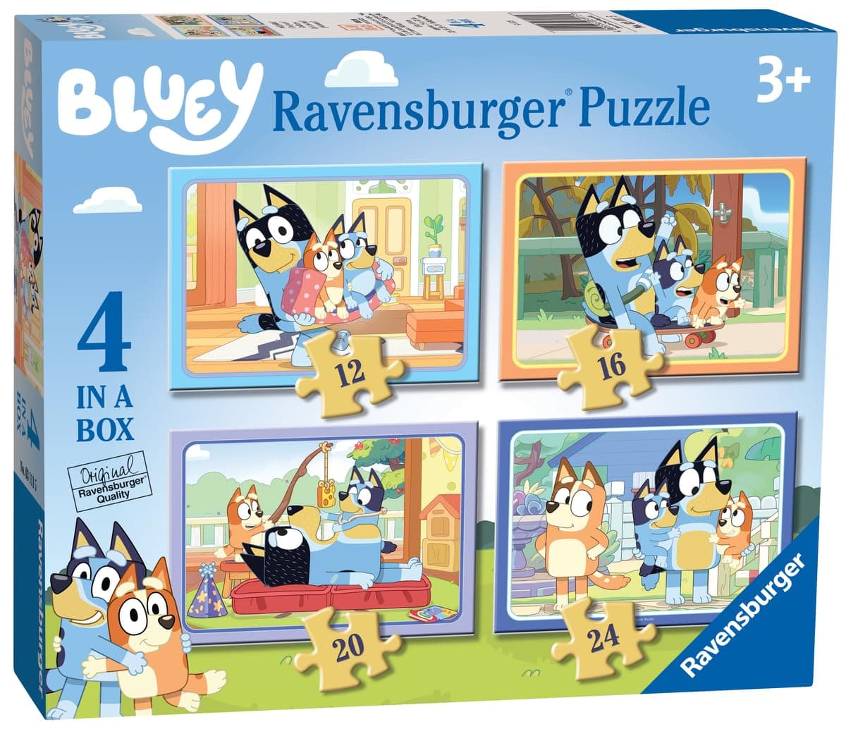 Пъзел Ravensburger 4-в-1: 12/16/20/24 ел. - Блуи