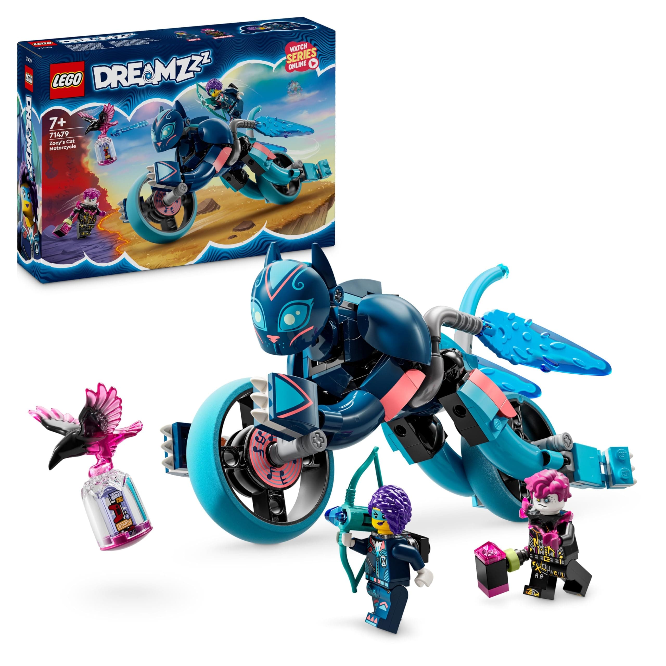 LEGO® DREAMZzz™ 71479 - Котешкият мотоциклет на Зоуи