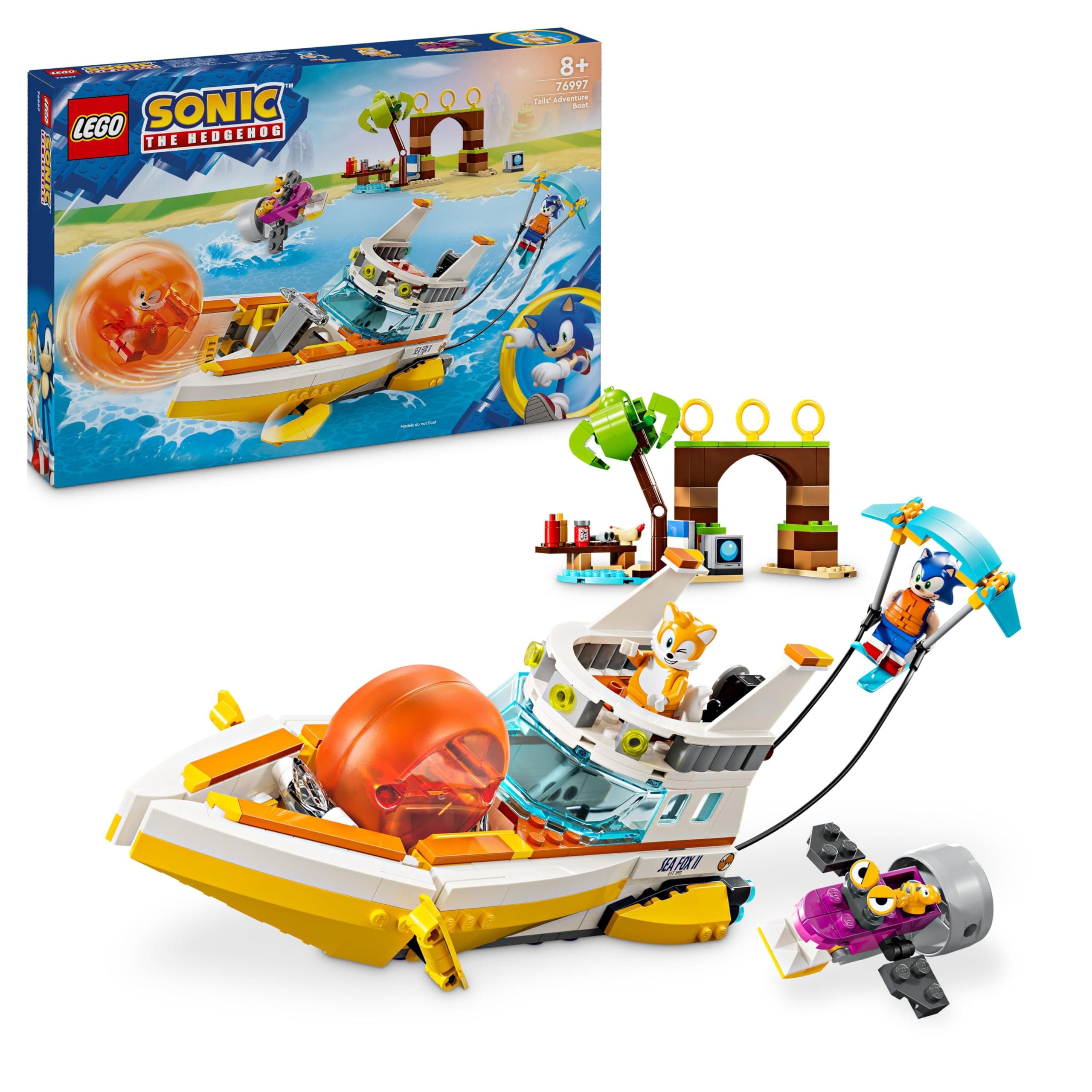 LEGO® Sonic the Hedgehog™ 76997 - Приключенската лодка на Тейлс