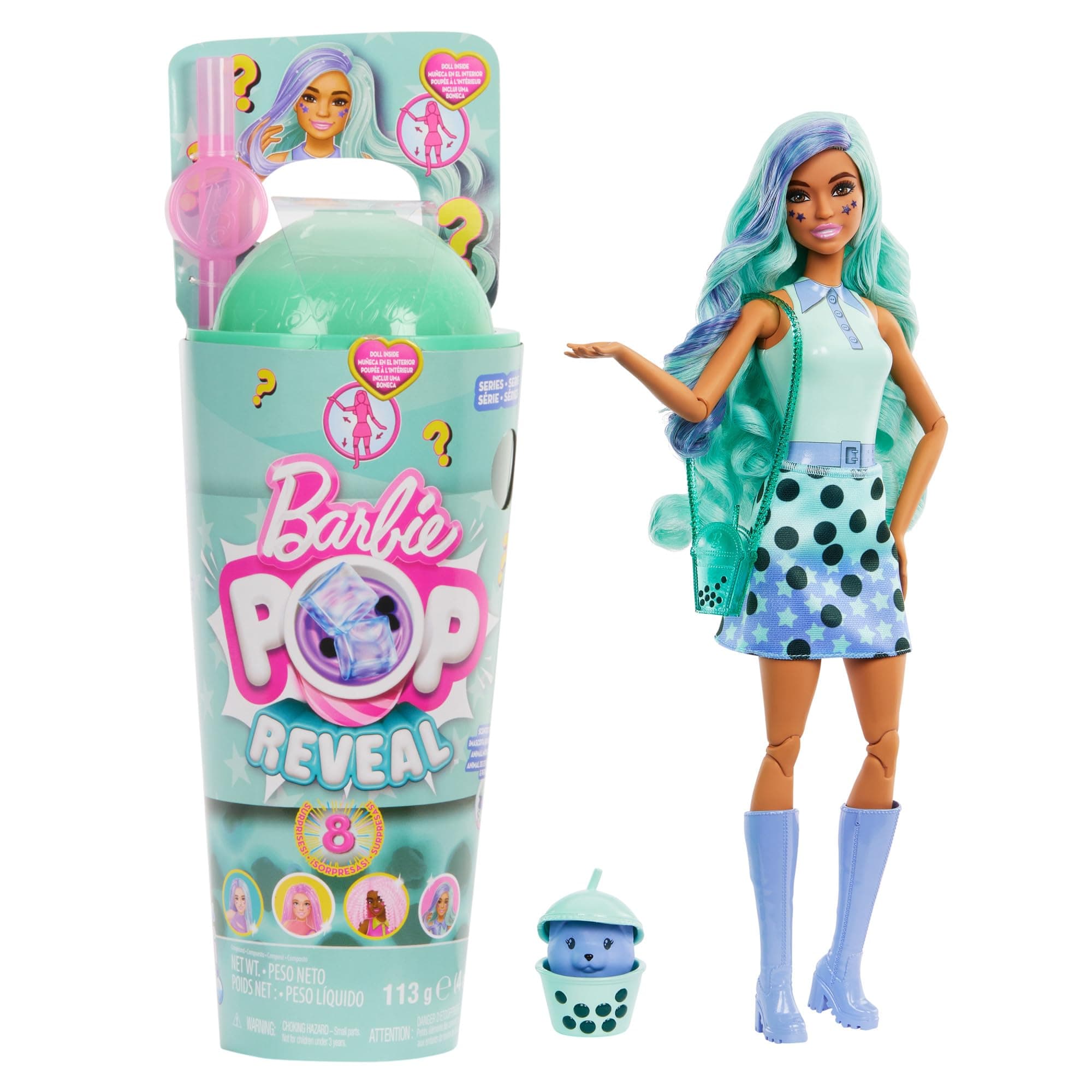 Кукла Barbie - Преобразяване и изненади: Зелен чай