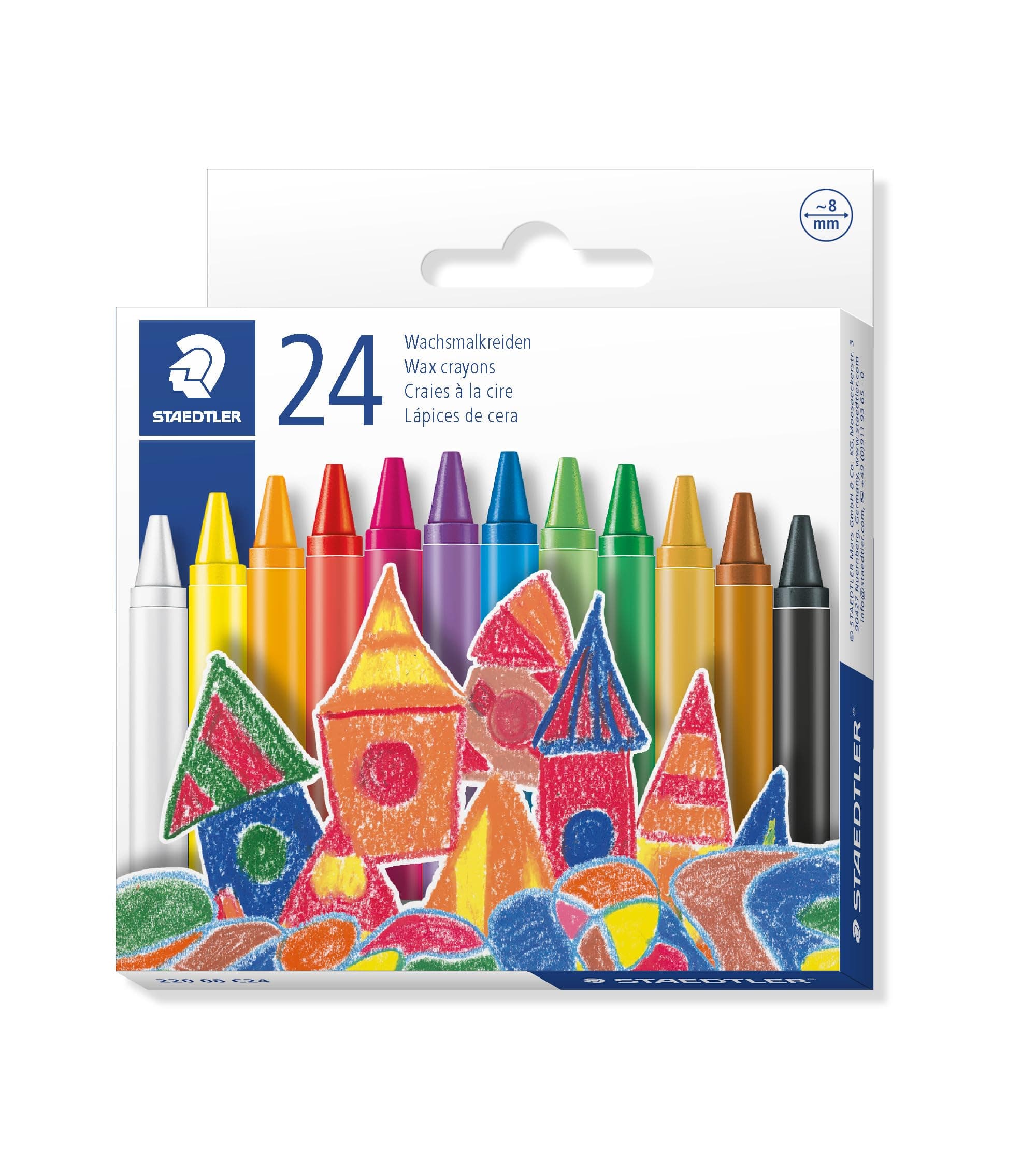 Пастели Staedtler Noris 220 08, 24 цвята