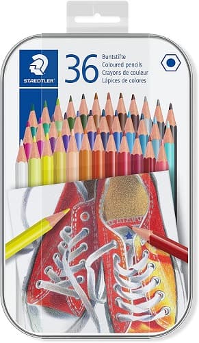 Цветни моливи Staedtler Comic 175, 36 цвята в метална кутия