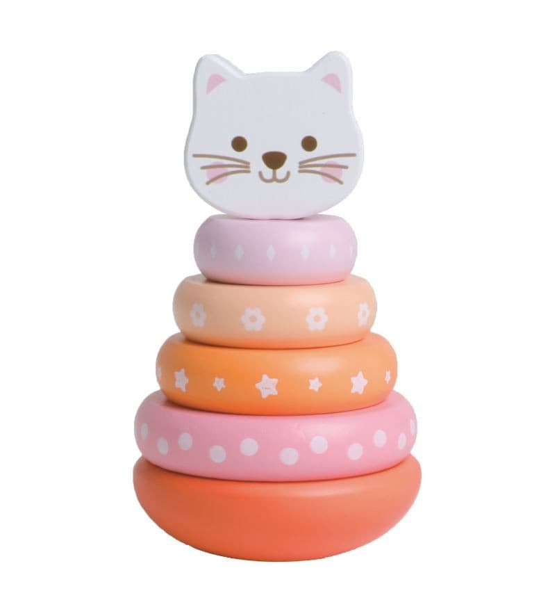 Дървена играчка за сортиране: Котенце