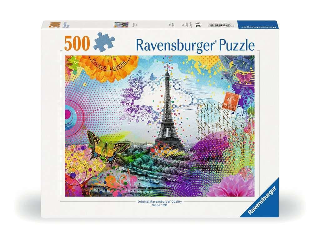 Пъзел Ravensburger 500 ел. - Пощенска картичка от Париж