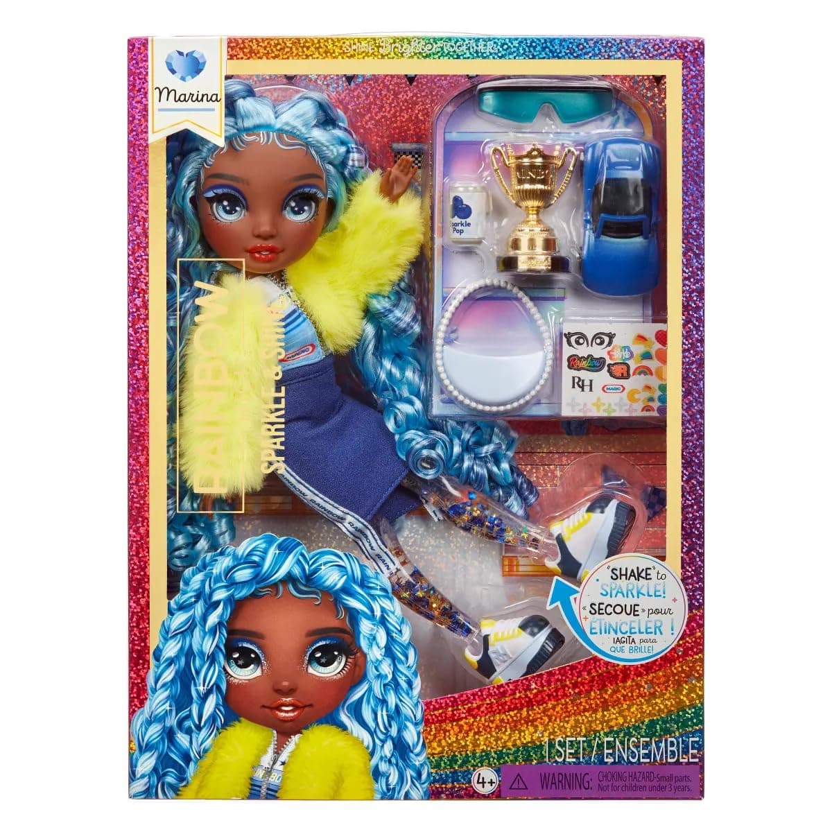 Кукла Rainbow High - Sparkle & Shine: Марина, синя визия