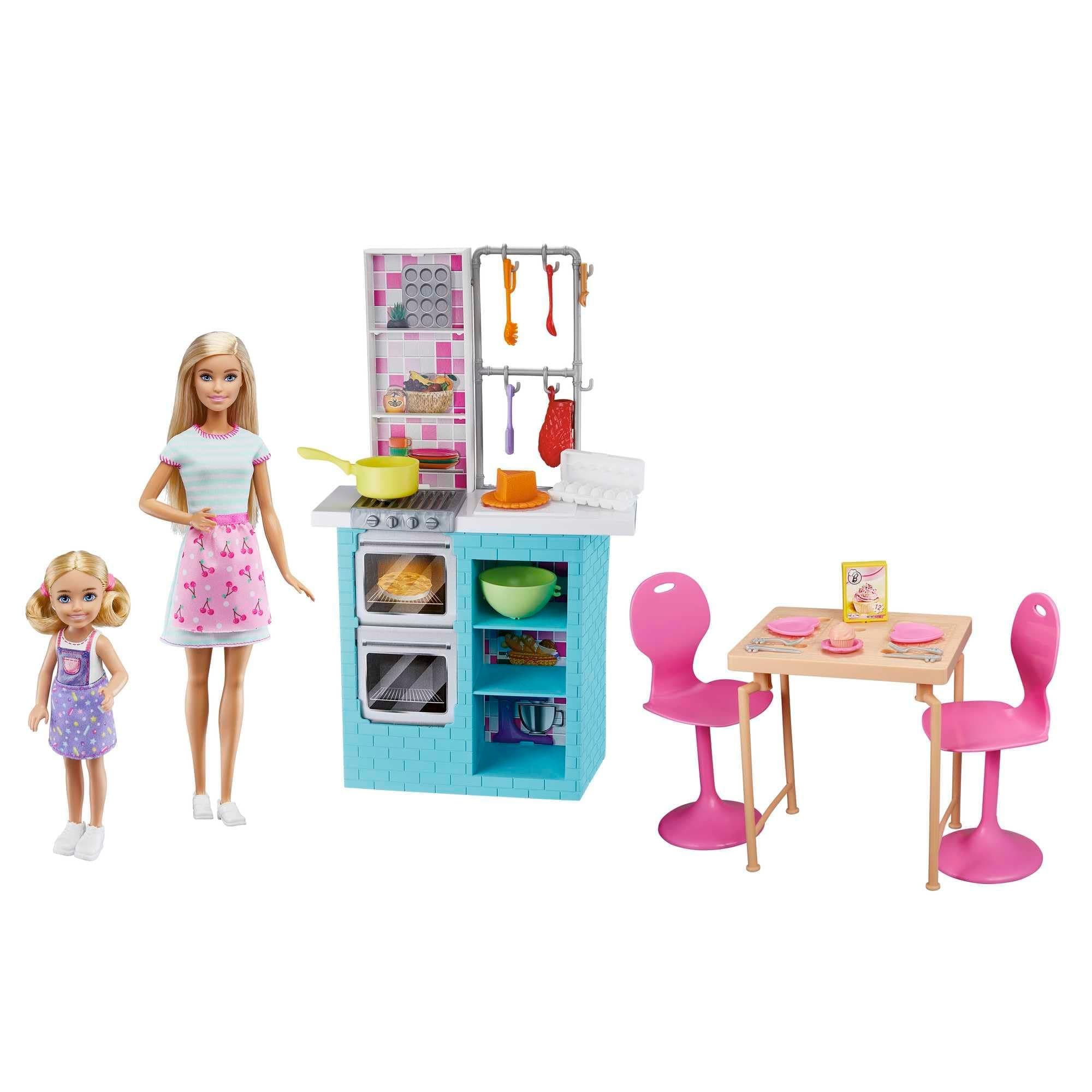 Кукла Barbie & Chelsea - Игрален комплект за печива