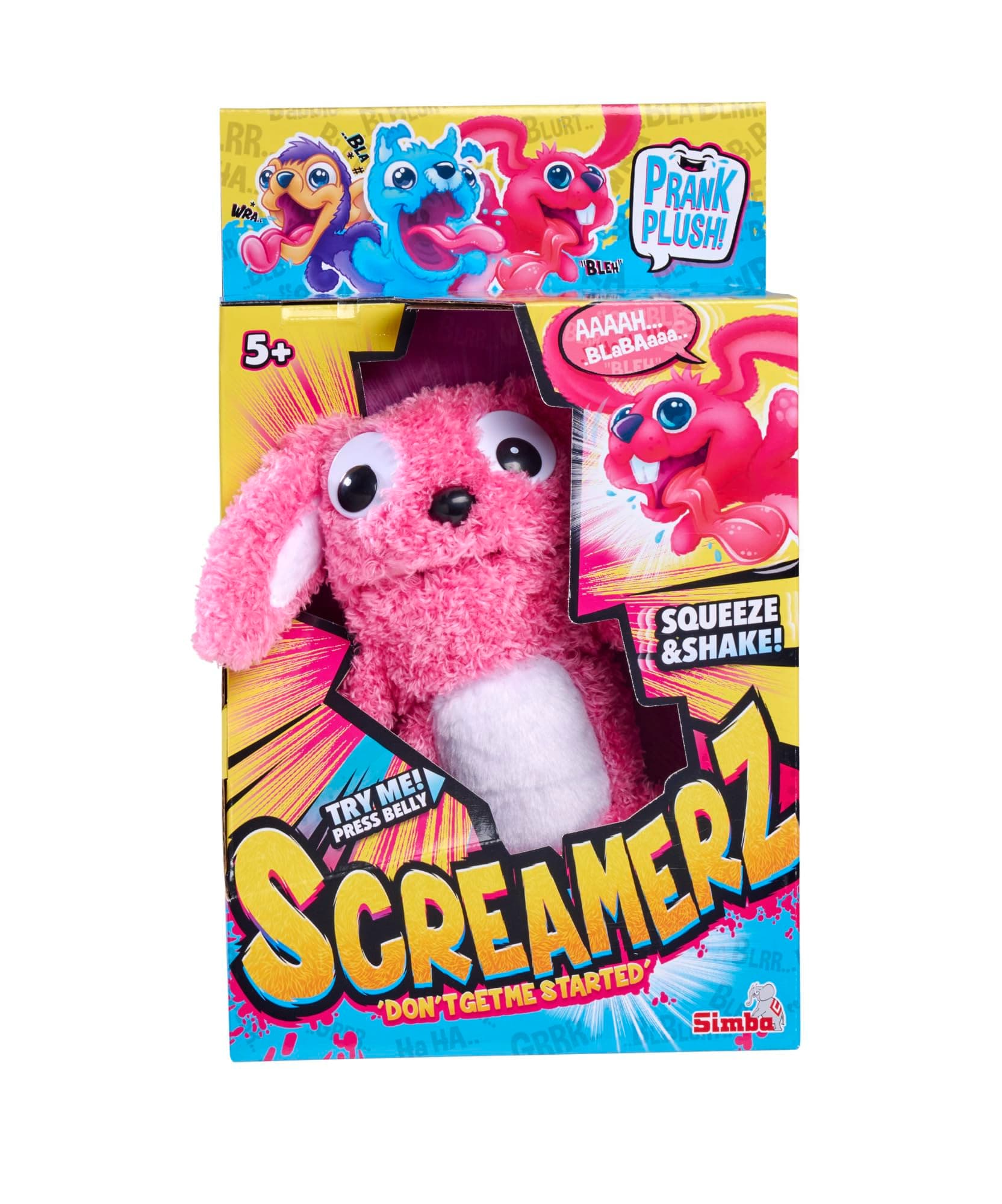 Simba - Интерактивна плюшена играчка ScreamerZ Заек