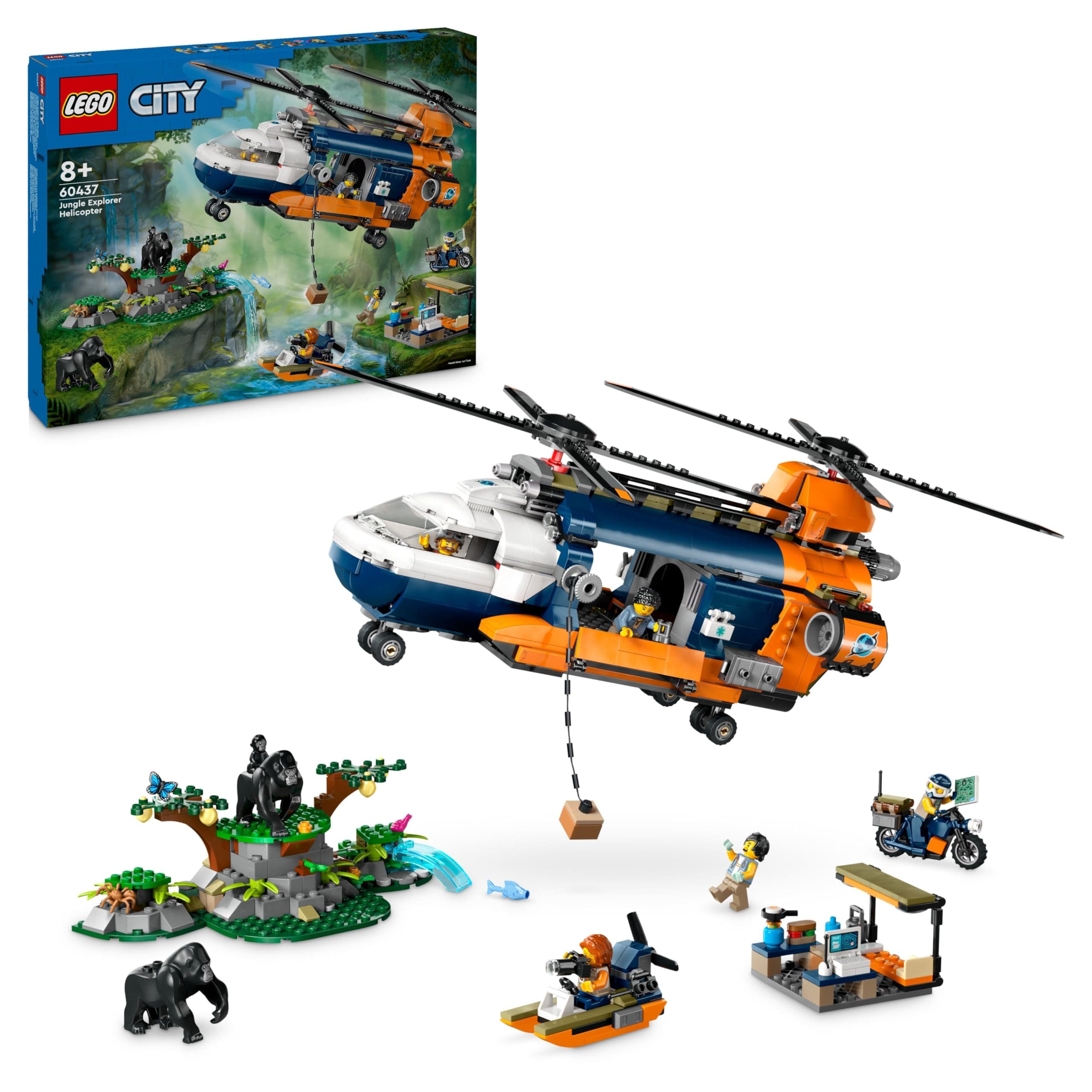 LEGO® City 60437 - Изследовател в джунглата - хеликоптер