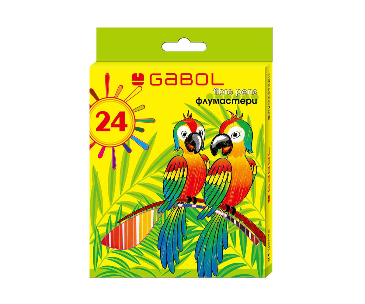 Флумастери Gabol, 24 цвята