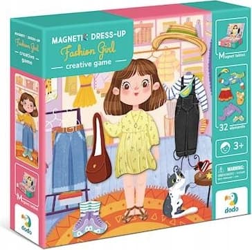 Магнитна игра 32 части Dodo - Fashion Girl