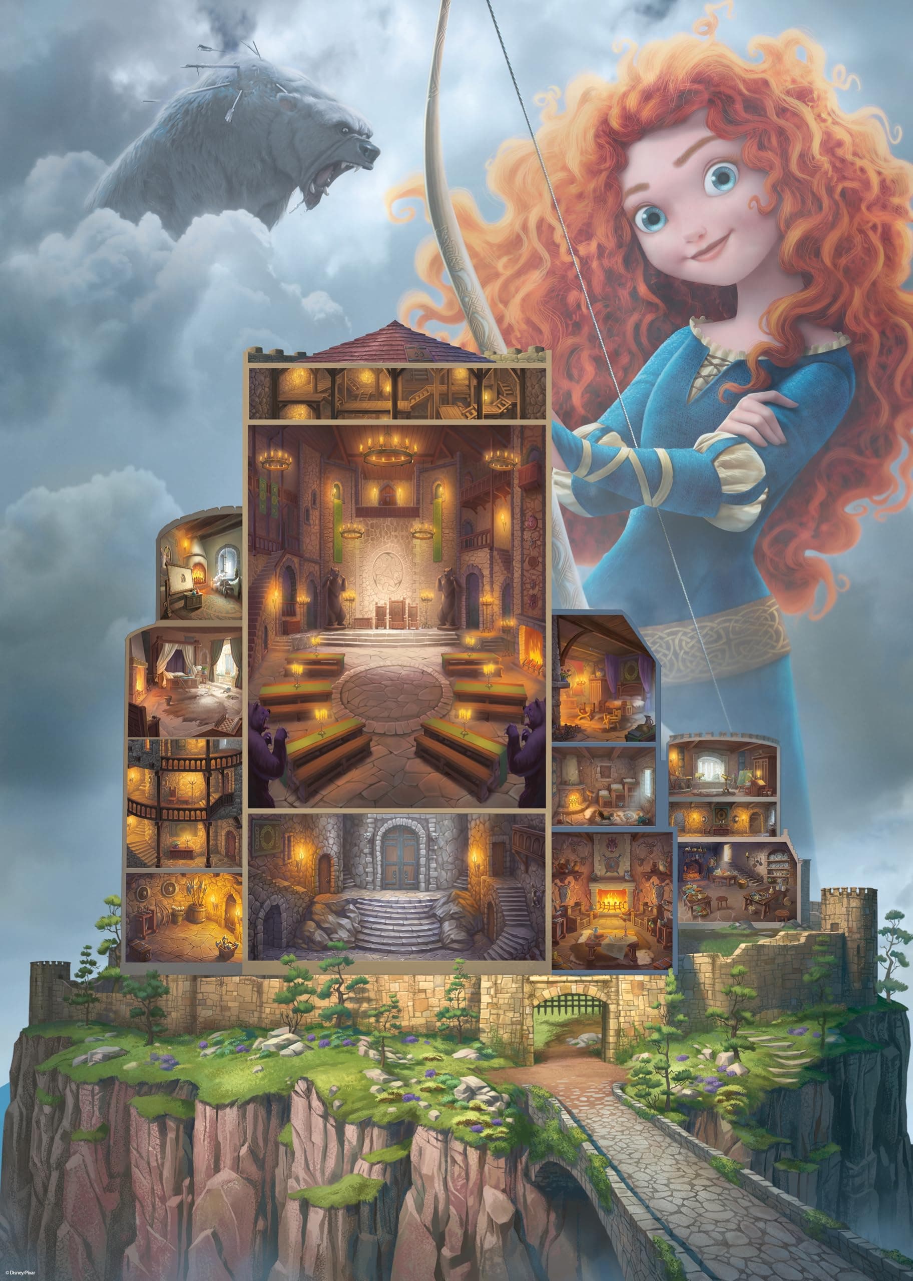 Пъзел Ravensburger 1000 ел. - Замъците на Дисни: Мерида