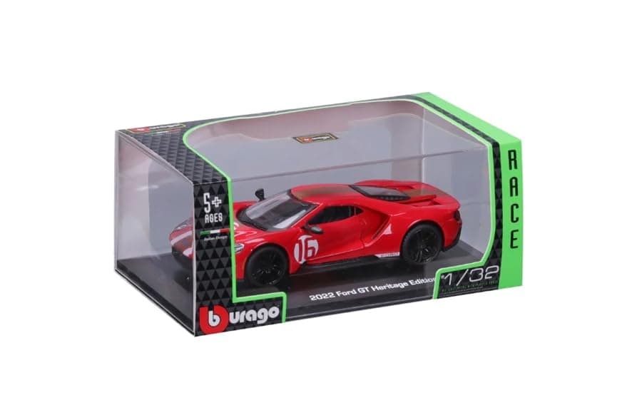 Bburago - модел на кола 1:32 - 2022 Ford GT Heritage Edition