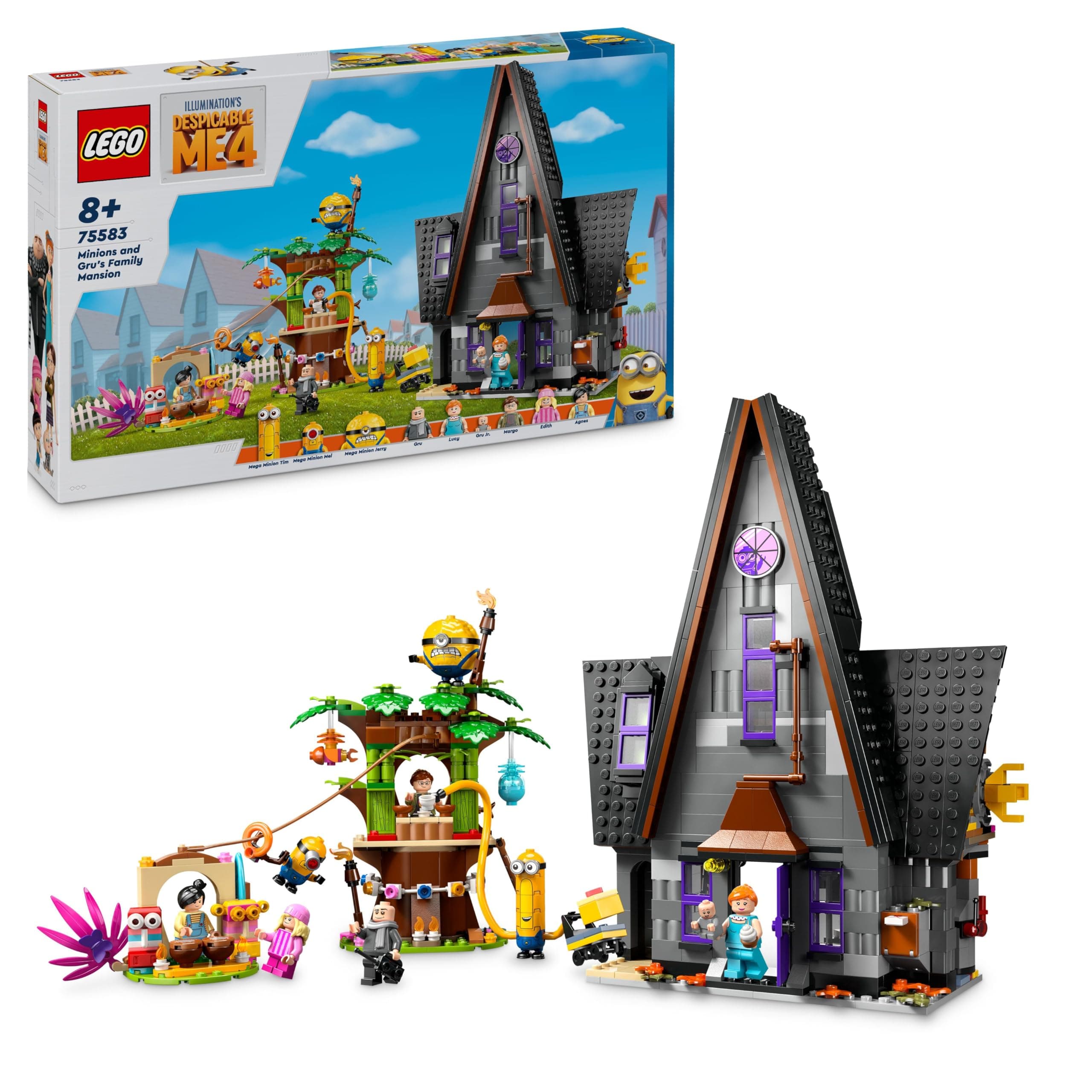 LEGO® Despicable Me 4 75583 - Миньони и семейното имение на Гру