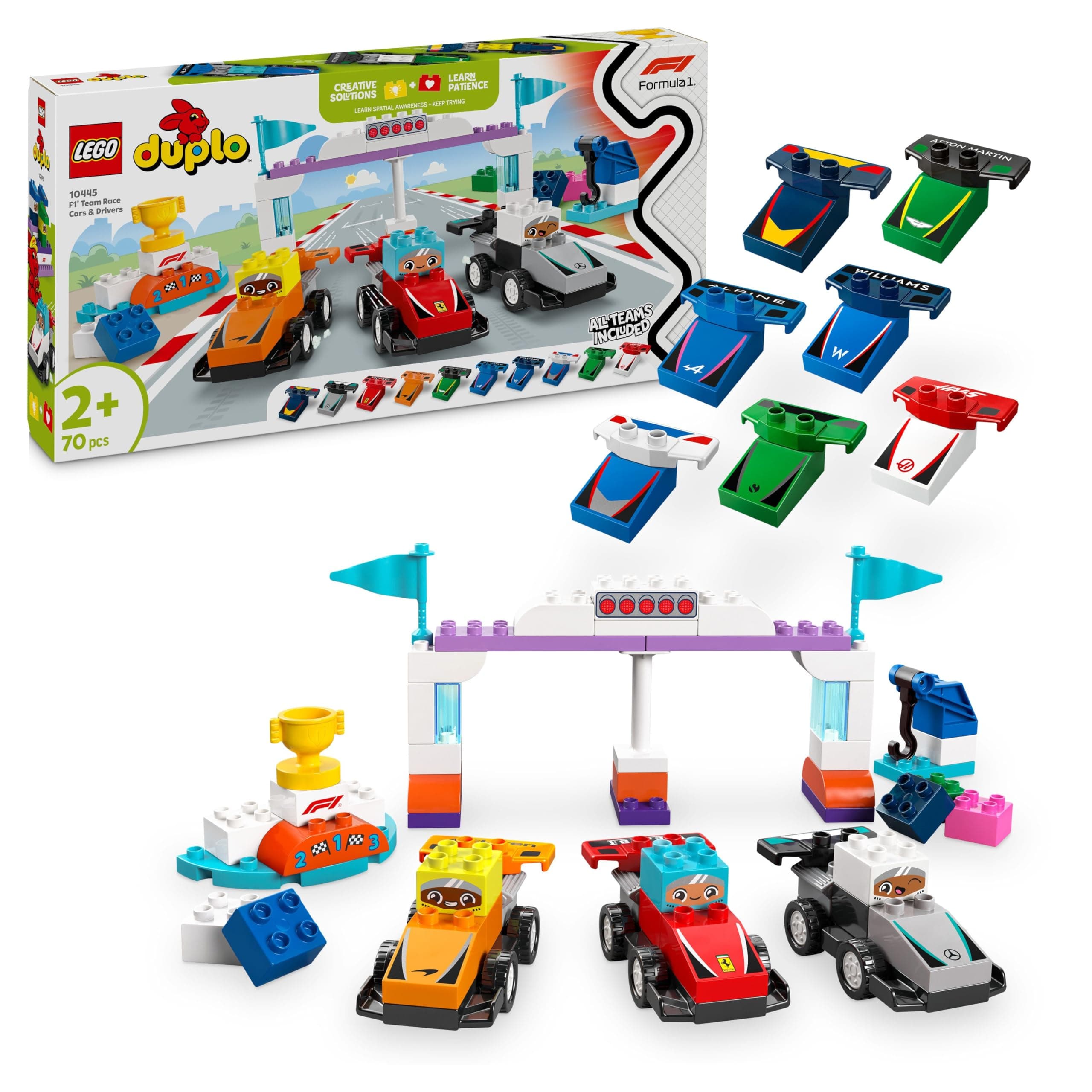 LEGO® DUPLO 10445 - Отбор състезателни коли F1® и шофьори