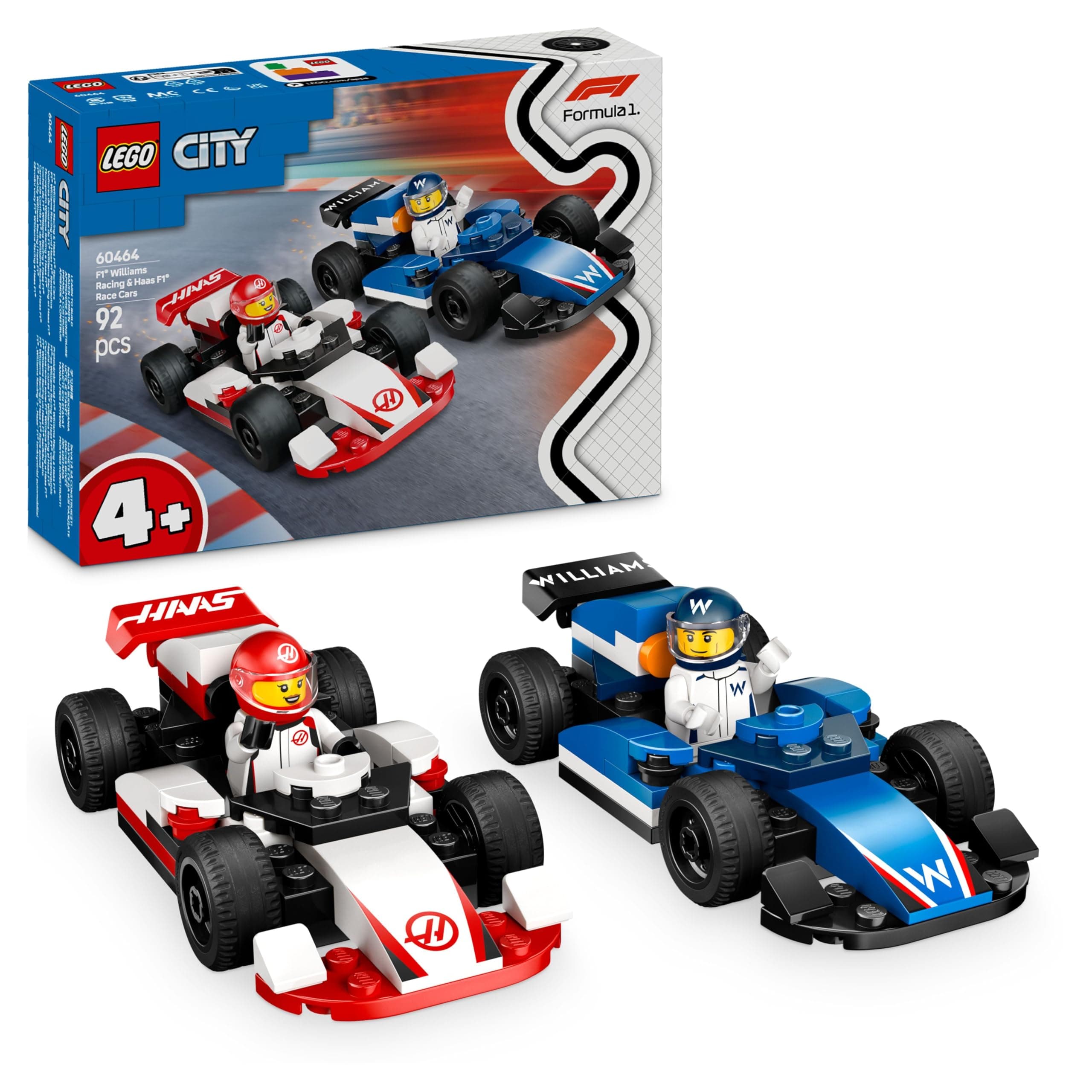 LEGO® City 60464 - Състезателни коли F1® Williams Racing и Haas F1®