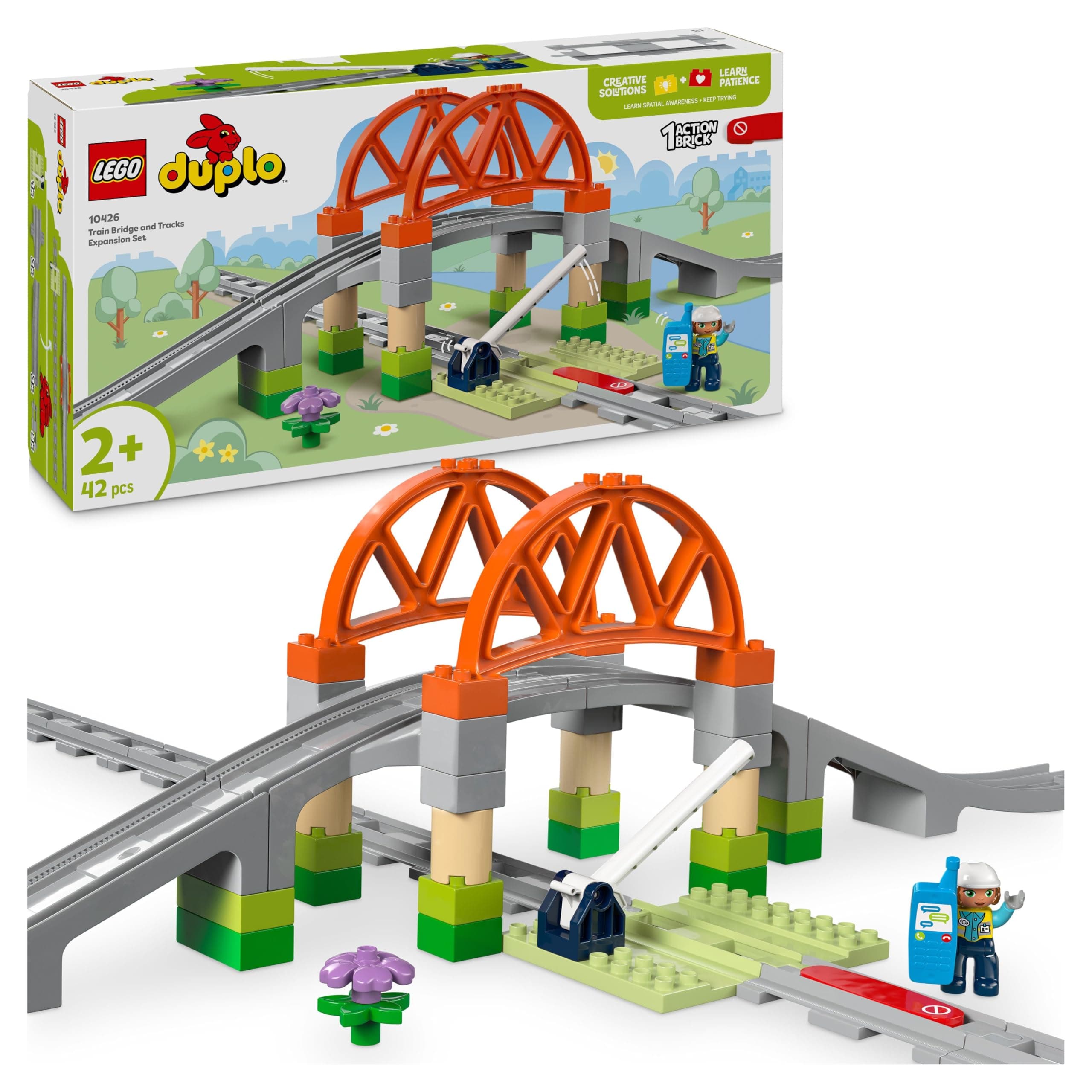 LEGO® DUPLO 10426 - Комплект с мост и релси за влак