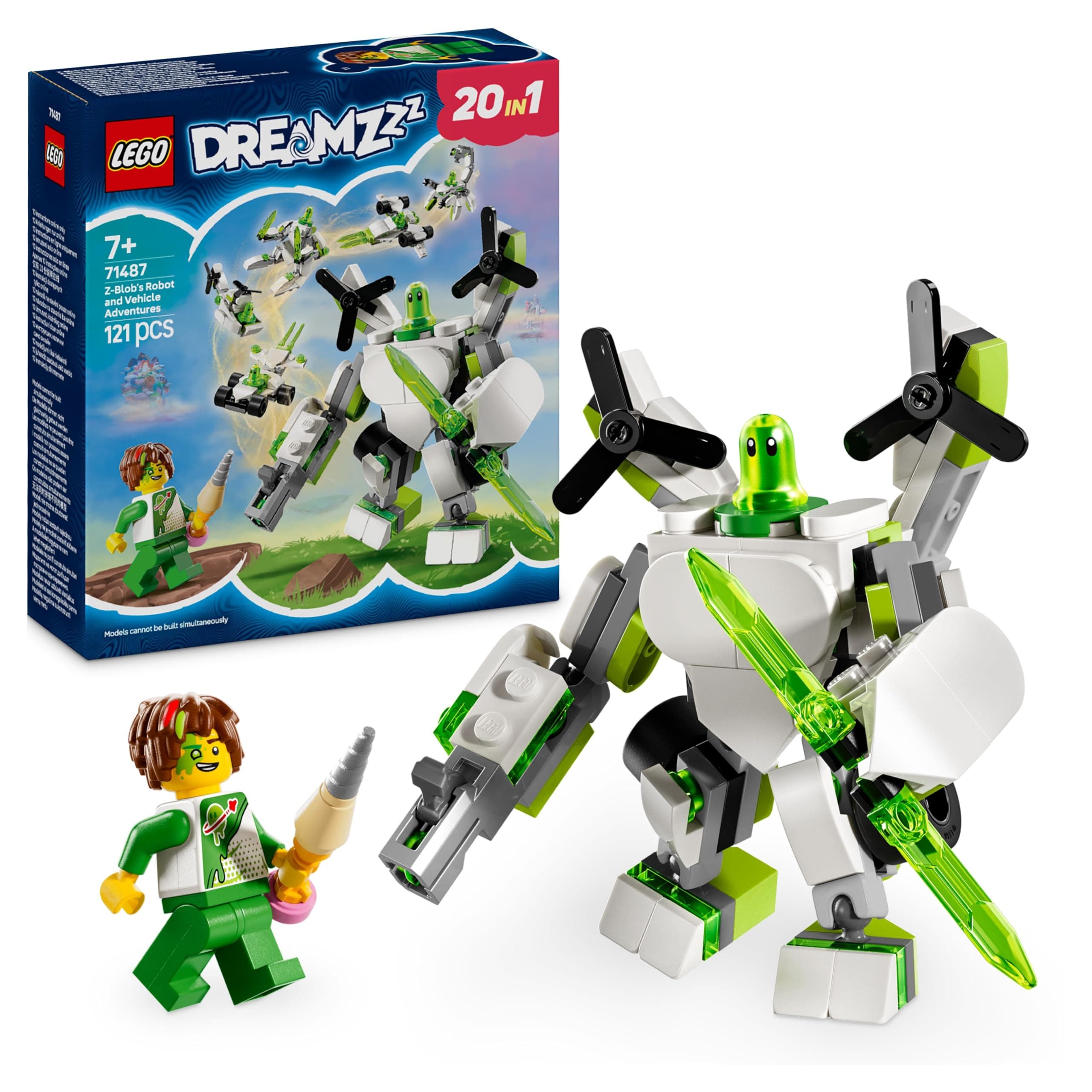 LEGO® DREAMZzz™ 71487 - Приключения с робота и превозното средство на Зи-блоб