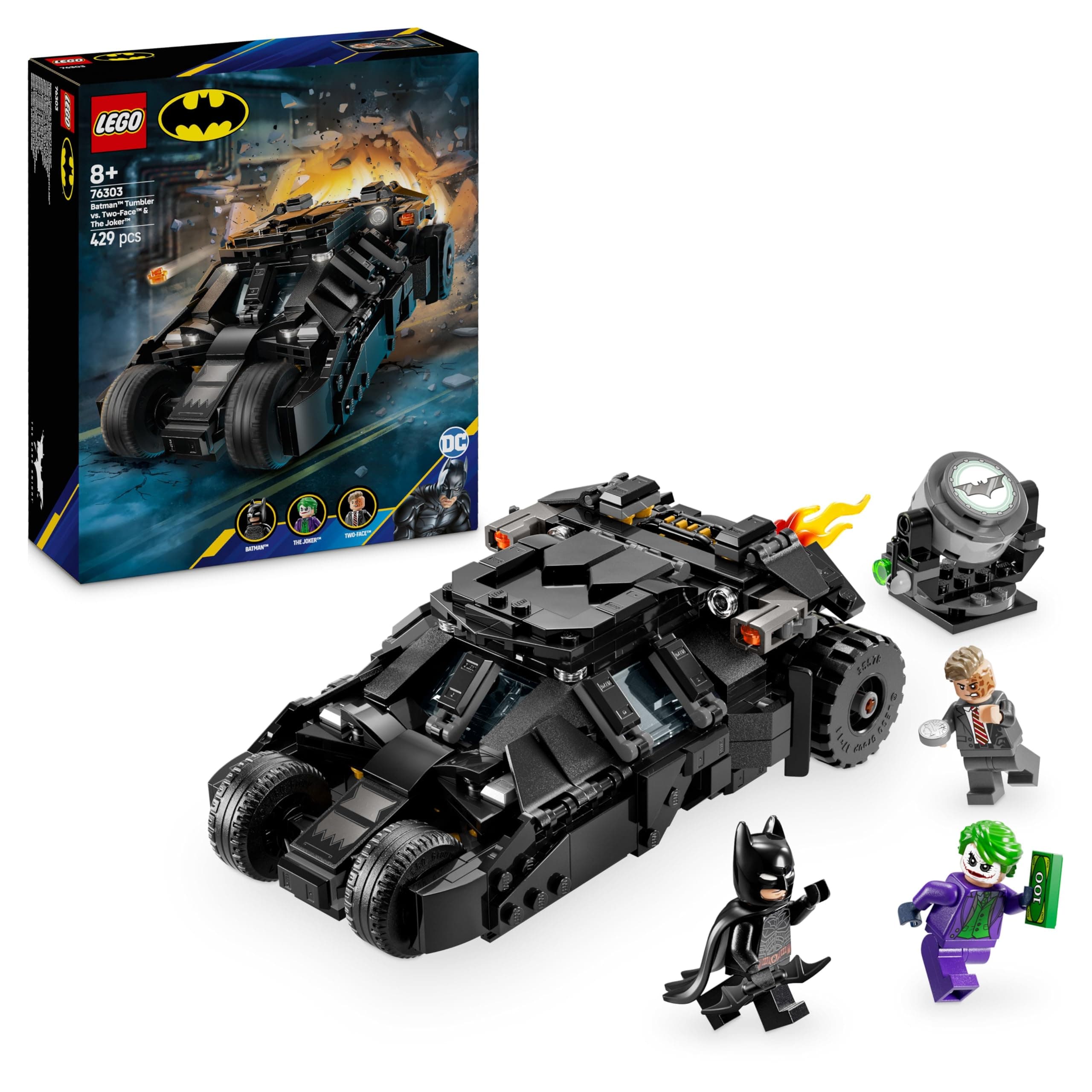 LEGO® Batman™ 76303 - Батман с всъдеход срещу Двуликия и Жокера