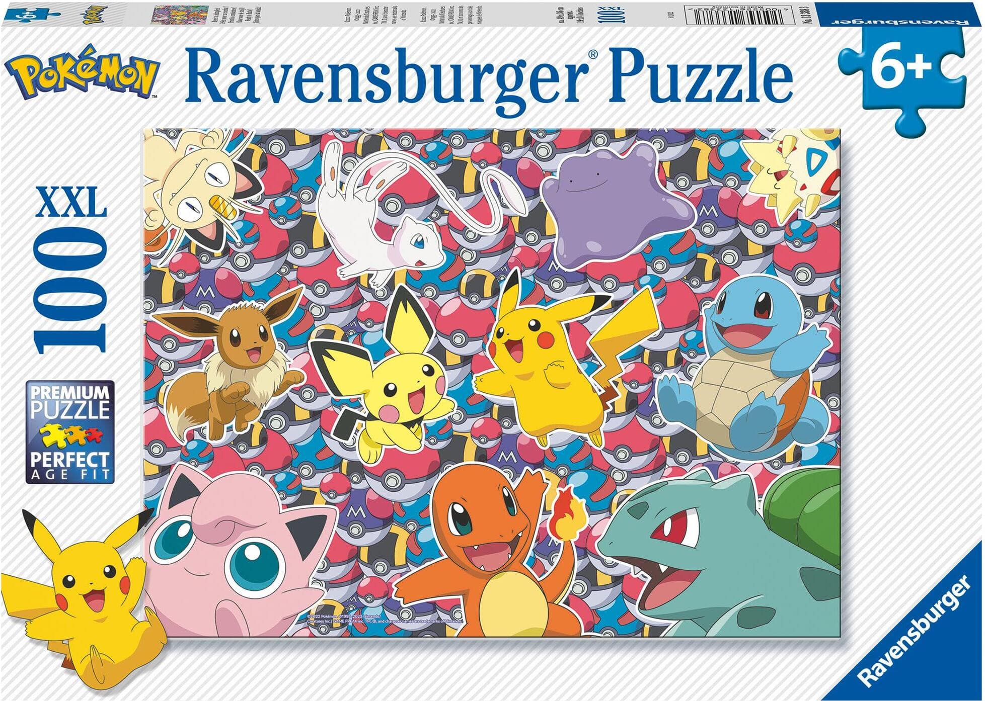 Пъзел Ravensburger 100 ел. XXL - Покемон