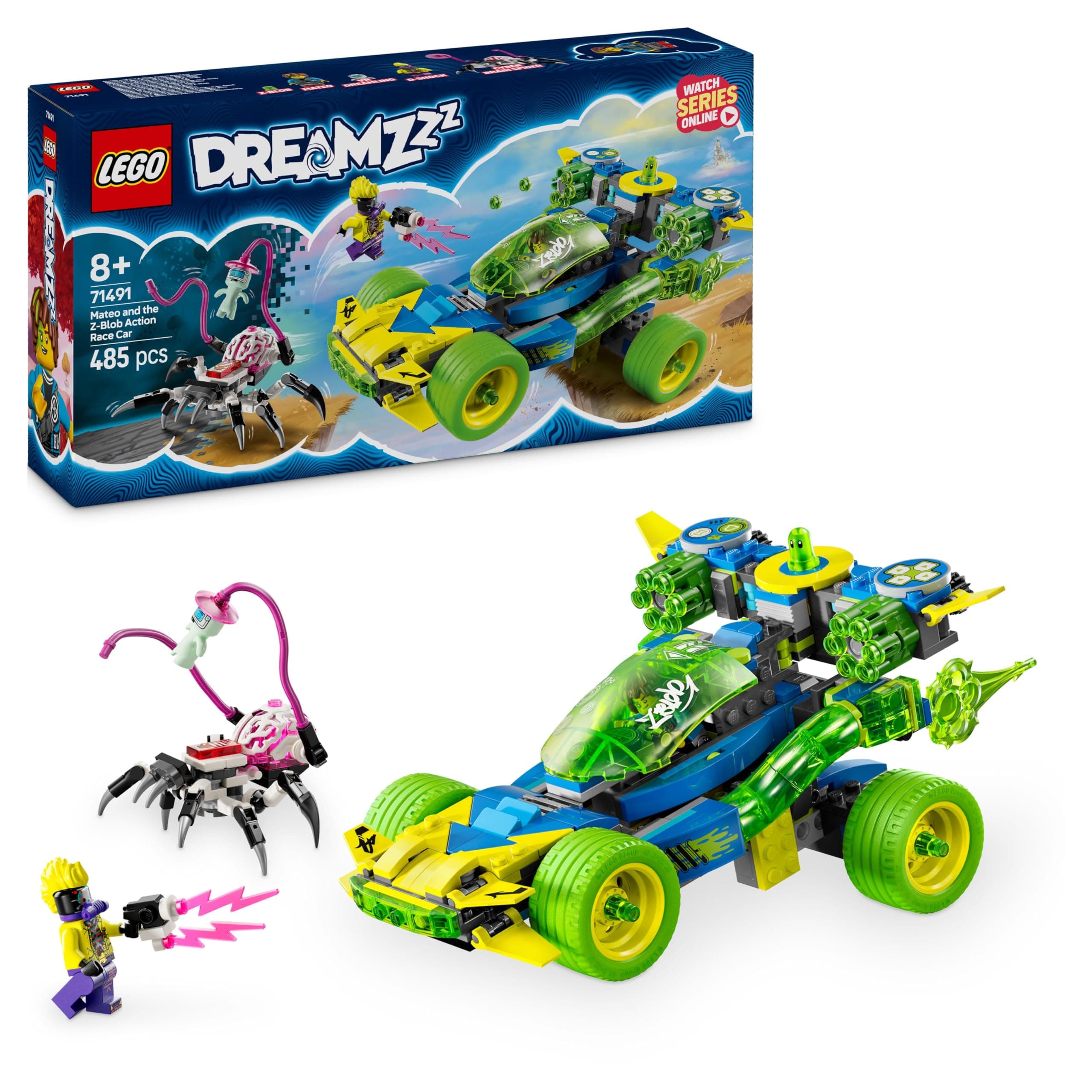 LEGO® DREAMZzz™ 71497 - Тигър-робот на Купър и кола драгстер на Zero