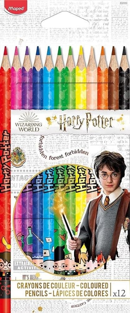 Цветни моливи MAPED Harry Potter, 12 цвята