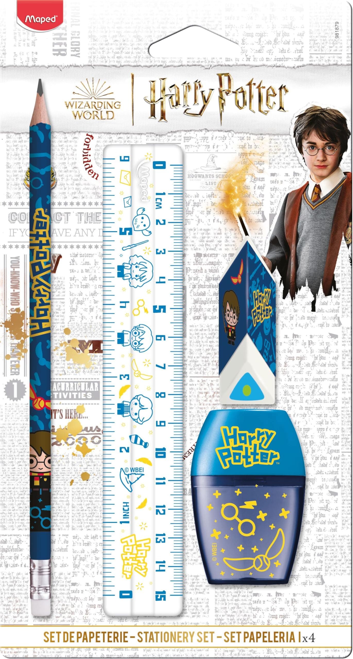 Мини комплект MAPED Harry Potter, 4 части